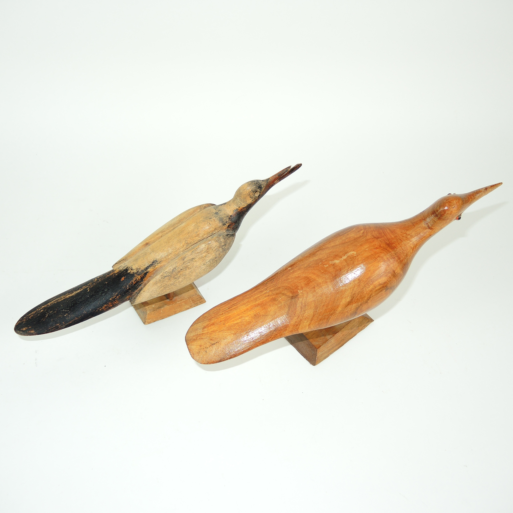 Hand Carved Wooden Birds