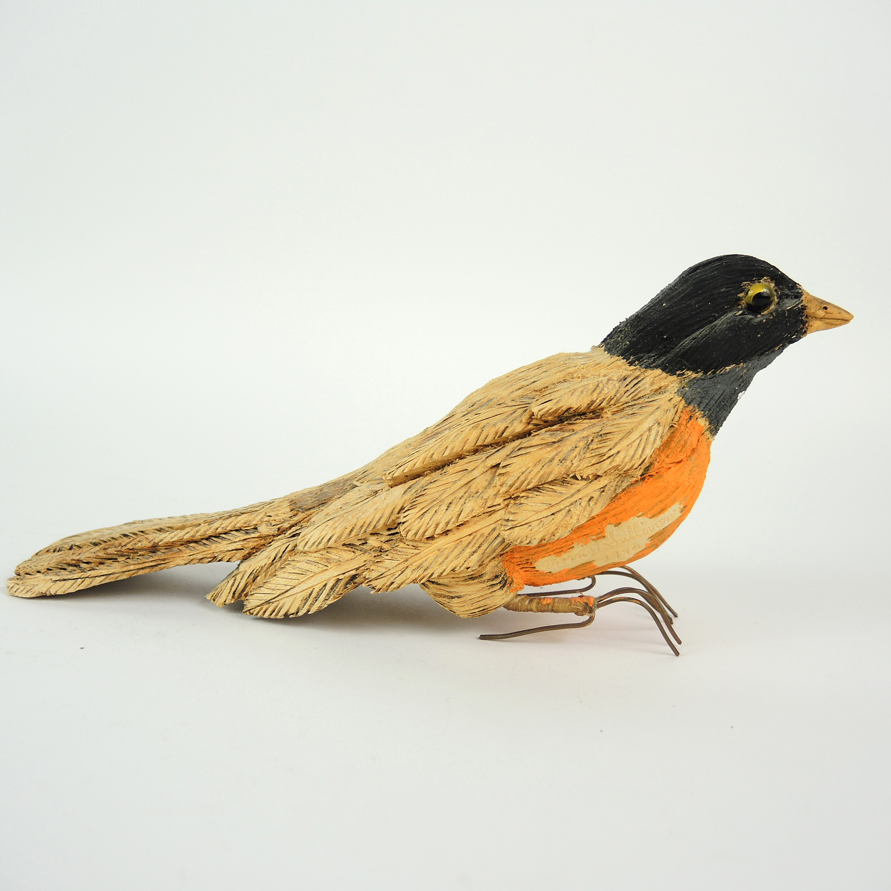 Hand Carved Wooden Birds
