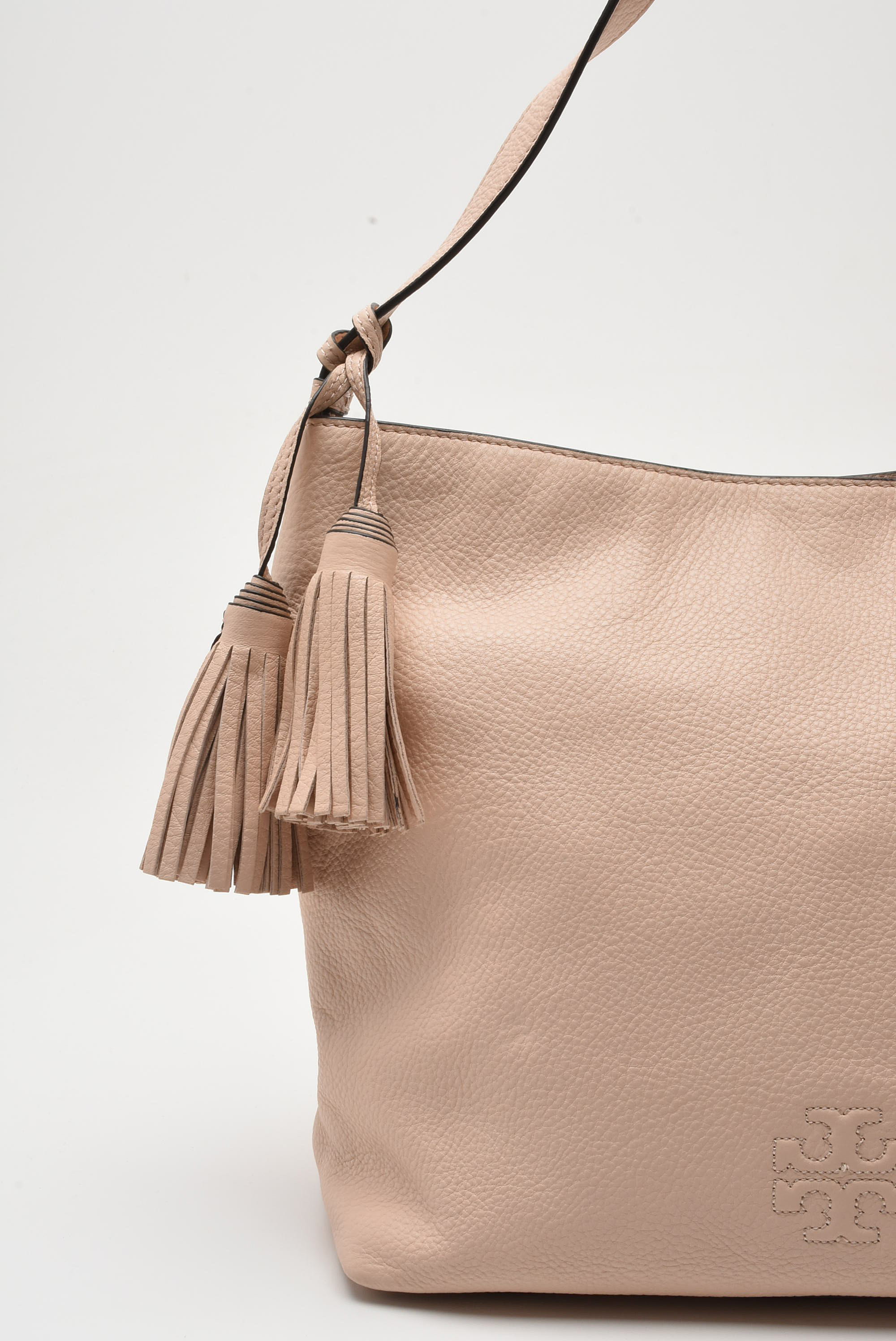 Tory Burch Thea Pink Leather Hobo Bag with Matching Wallet