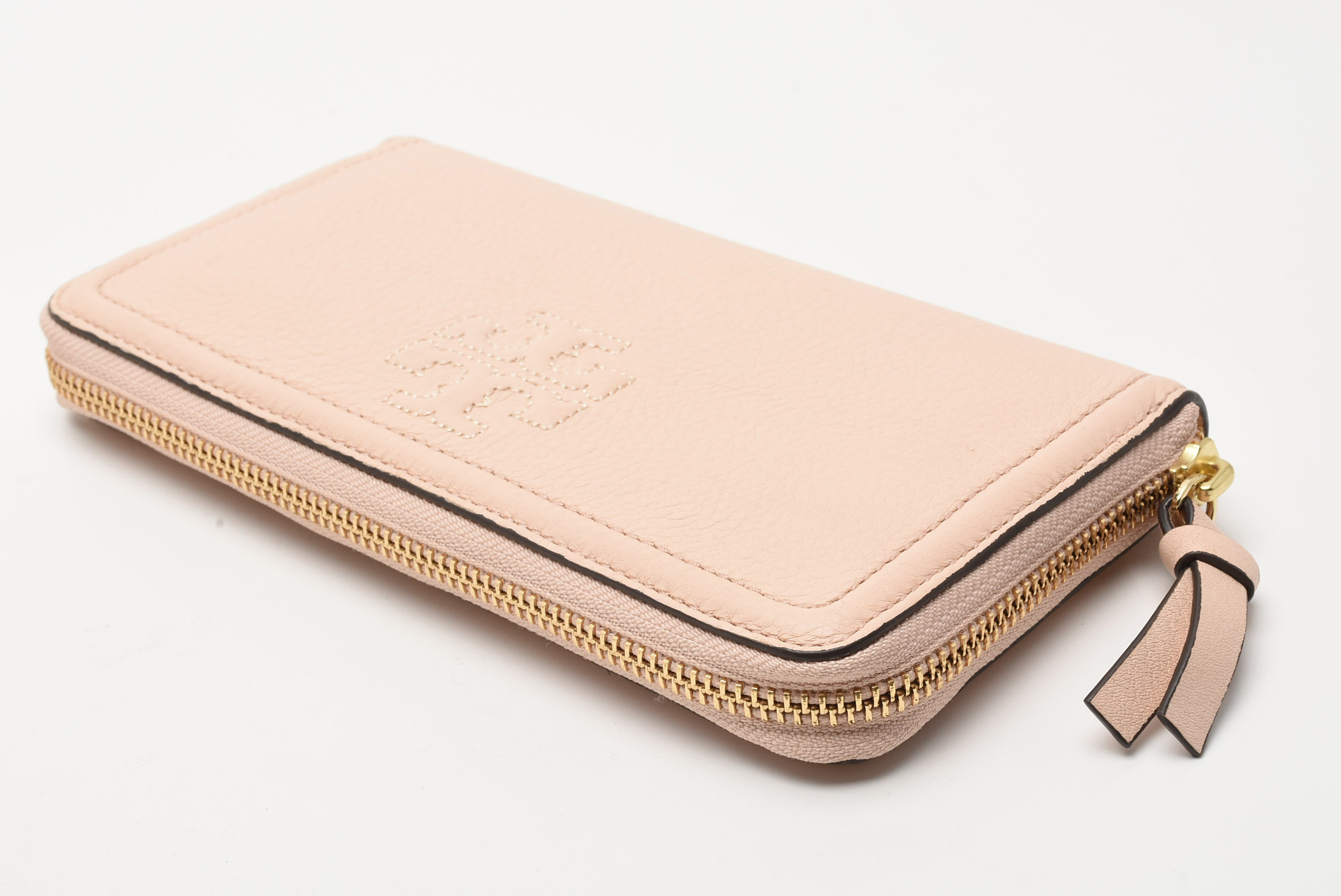 Tory Burch Thea Pink Leather Hobo Bag with Matching Wallet