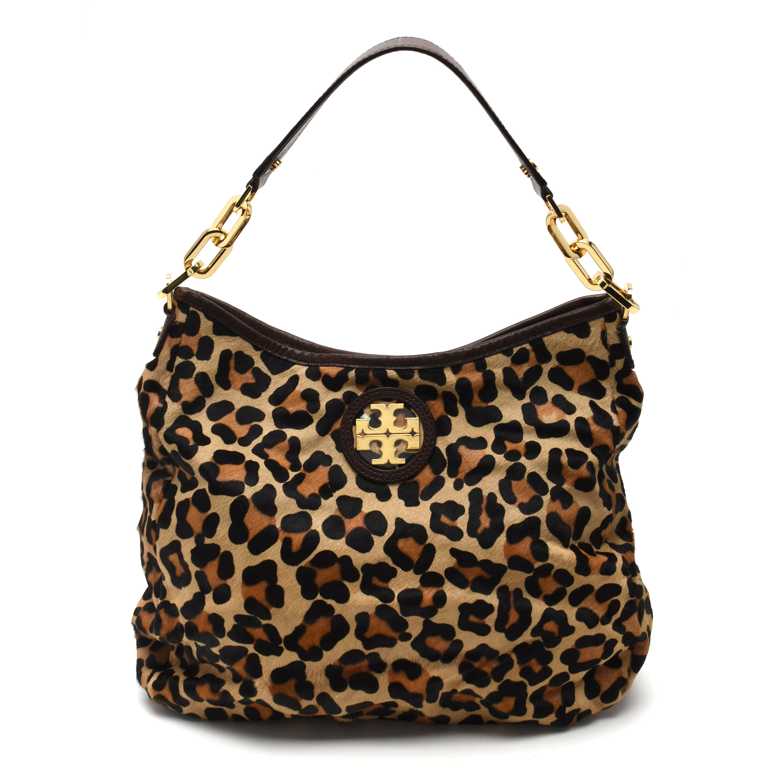 Tory Burch Animal Print Calf Hair City Hobo Bag