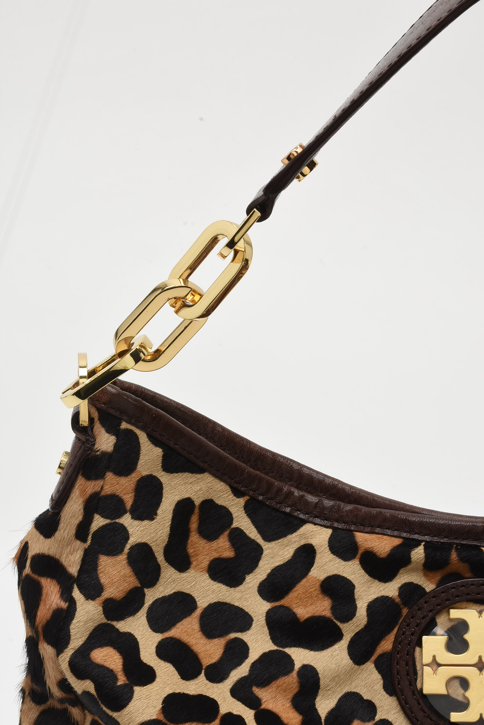 Tory Burch Animal Print Calf Hair City Hobo Bag