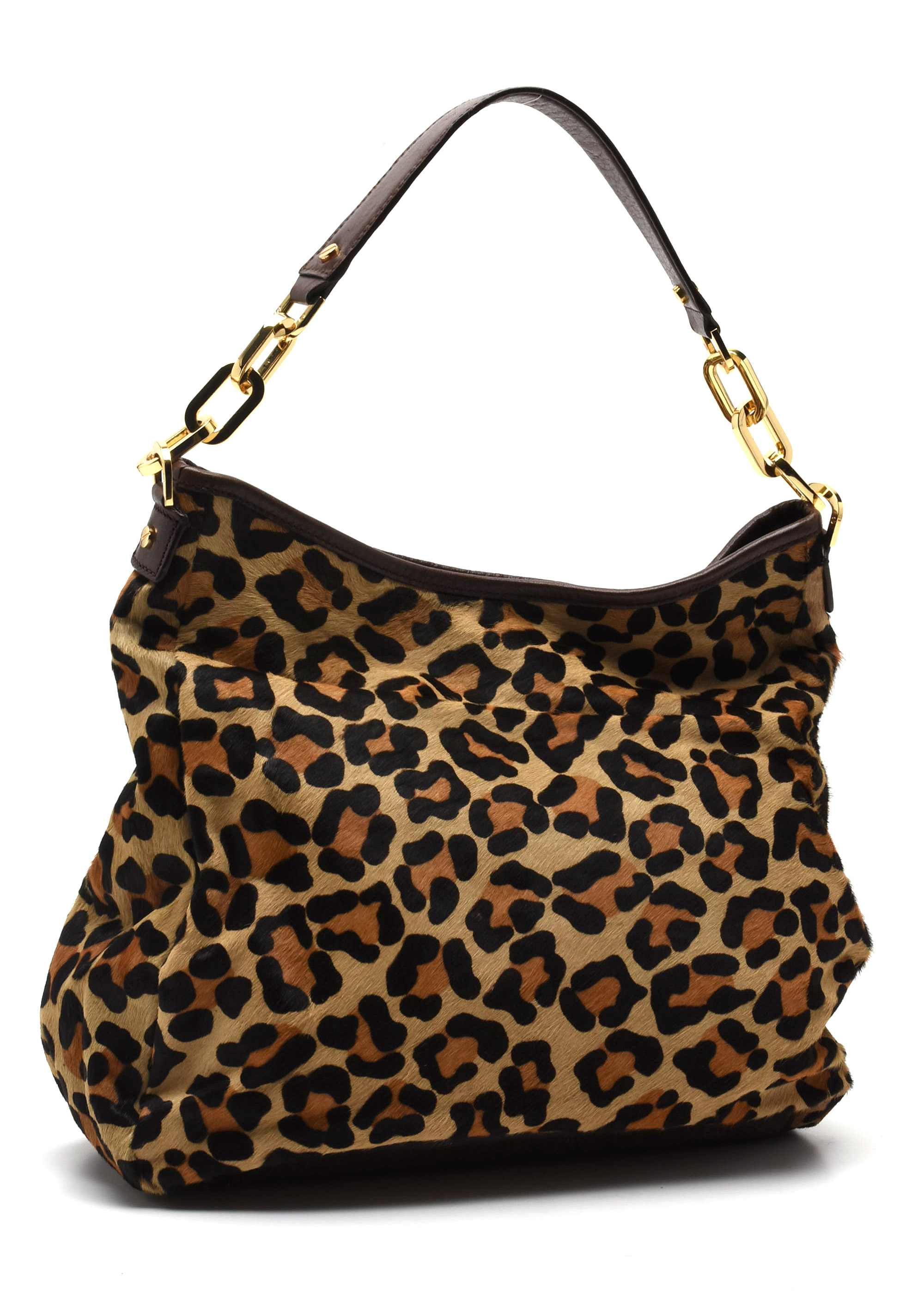 Tory Burch Animal Print Calf Hair City Hobo Bag