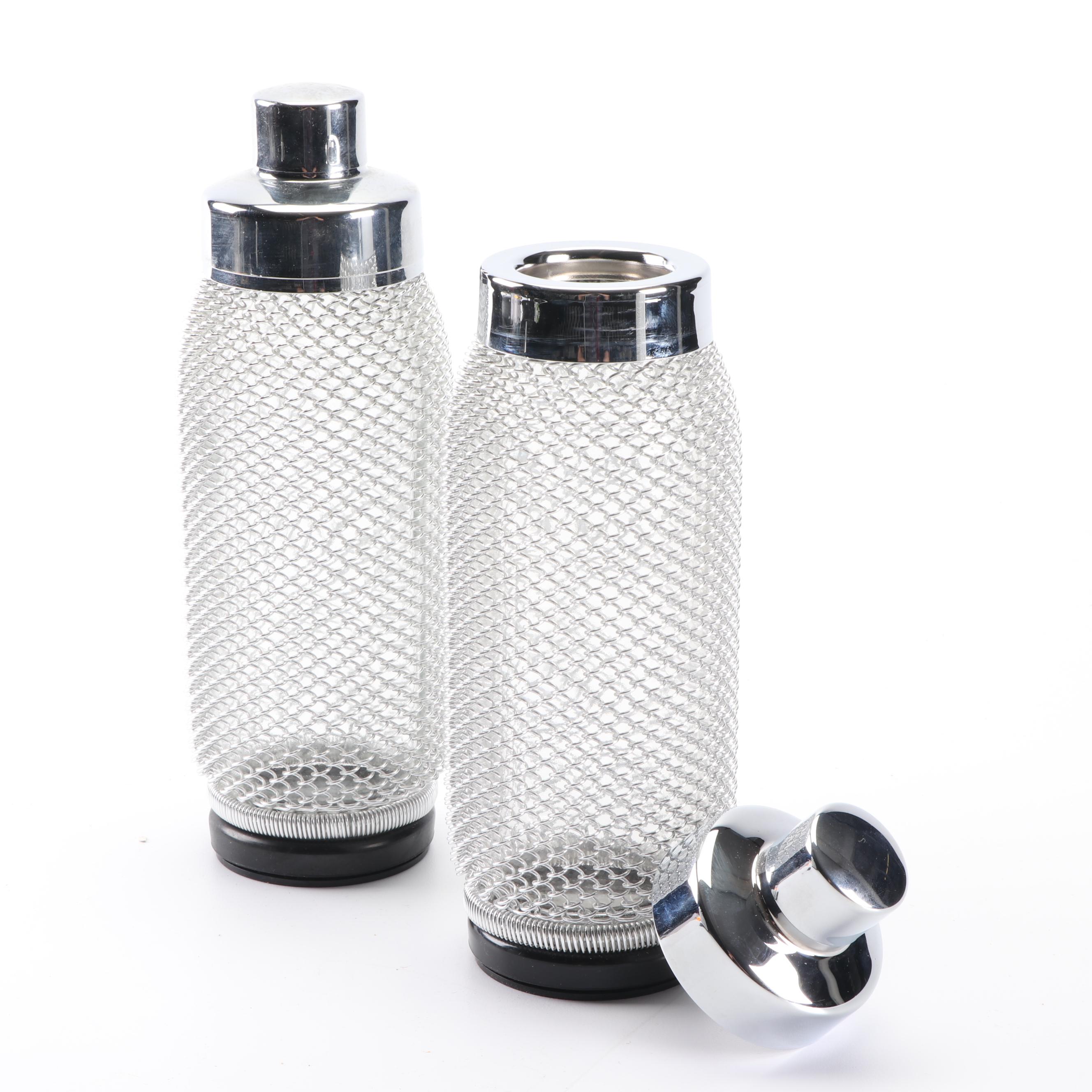 Chain Link Accented Bar Accessories with F. Dick Garnish Set