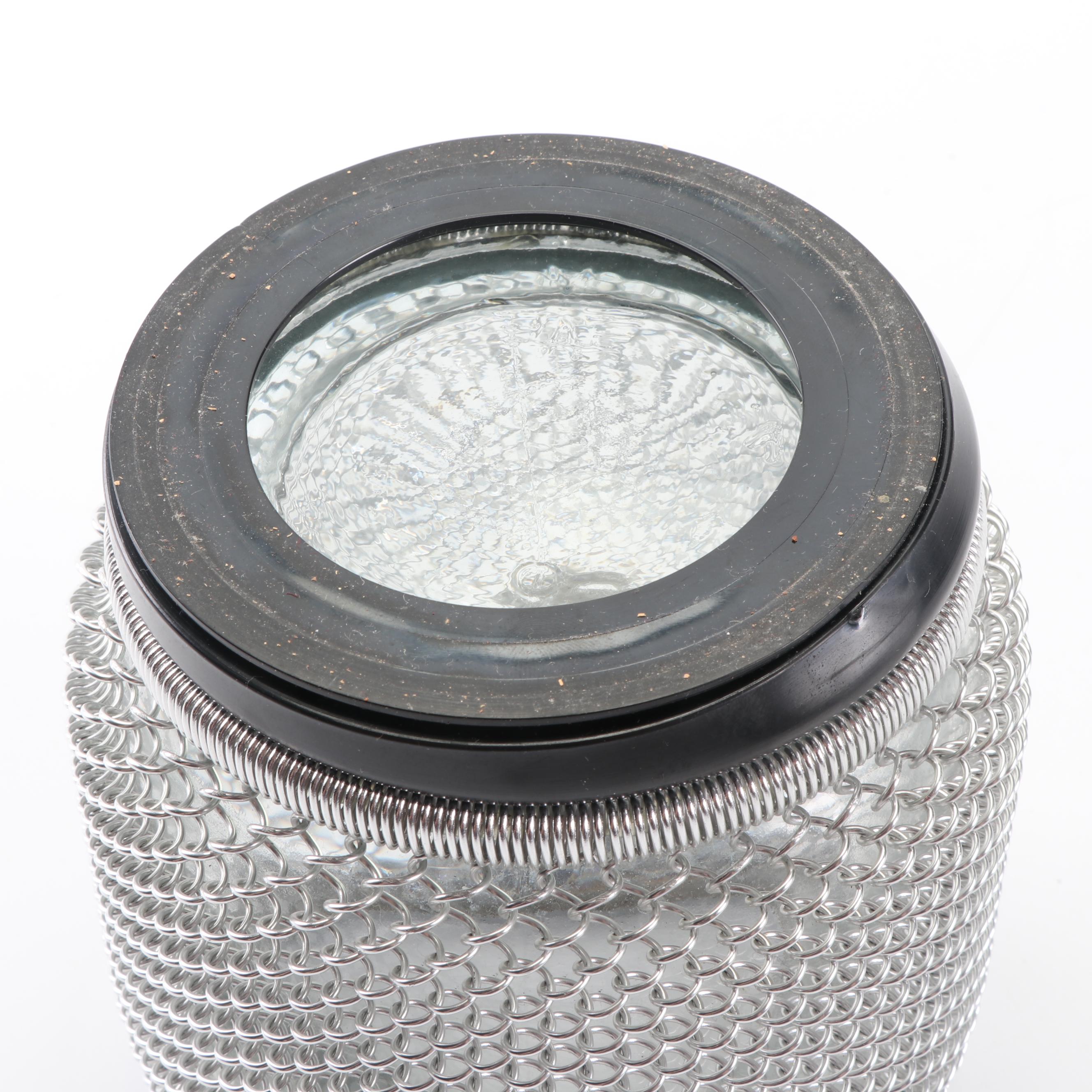 Chain Link Accented Bar Accessories with F. Dick Garnish Set