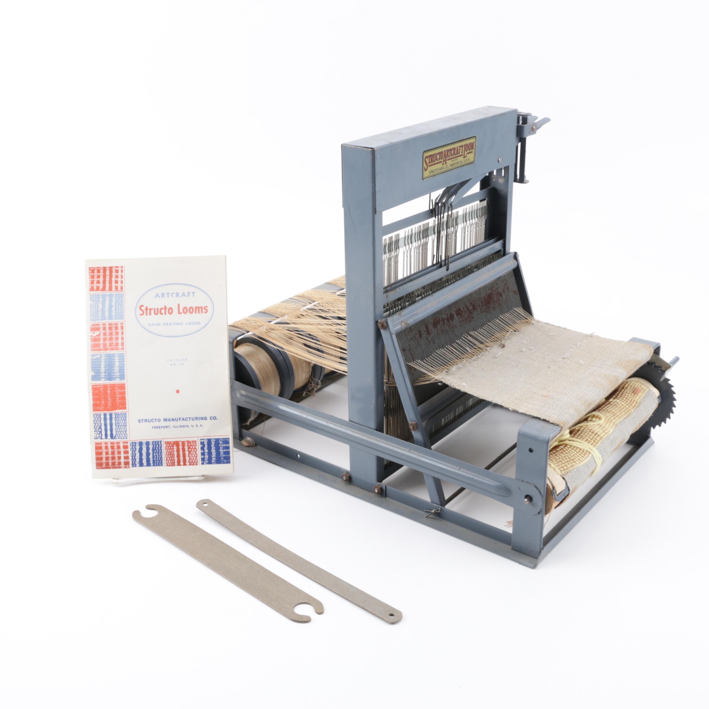 Structo Artcraft 240-4 Tabletop Loom, circa 1950s