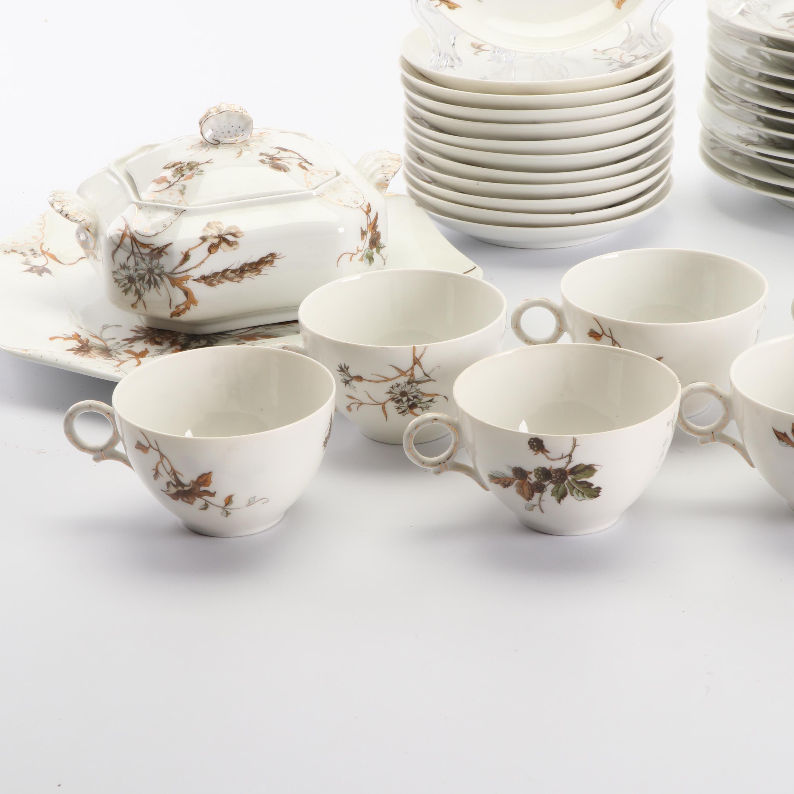 Antique Haviland Limoges Porcelain Dinnerware c. 1879-1889
