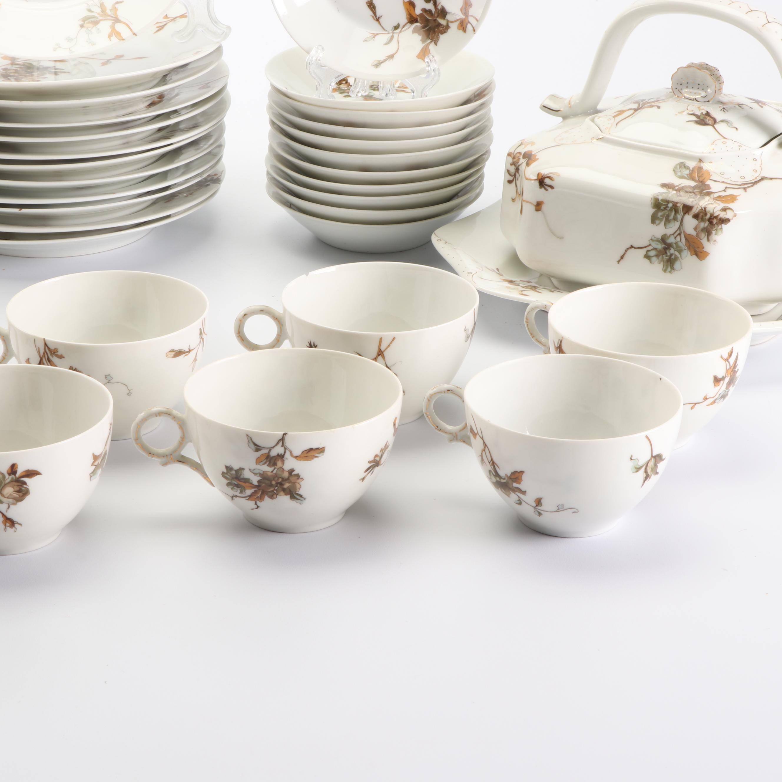 Antique Haviland Limoges Porcelain Dinnerware c. 1879-1889