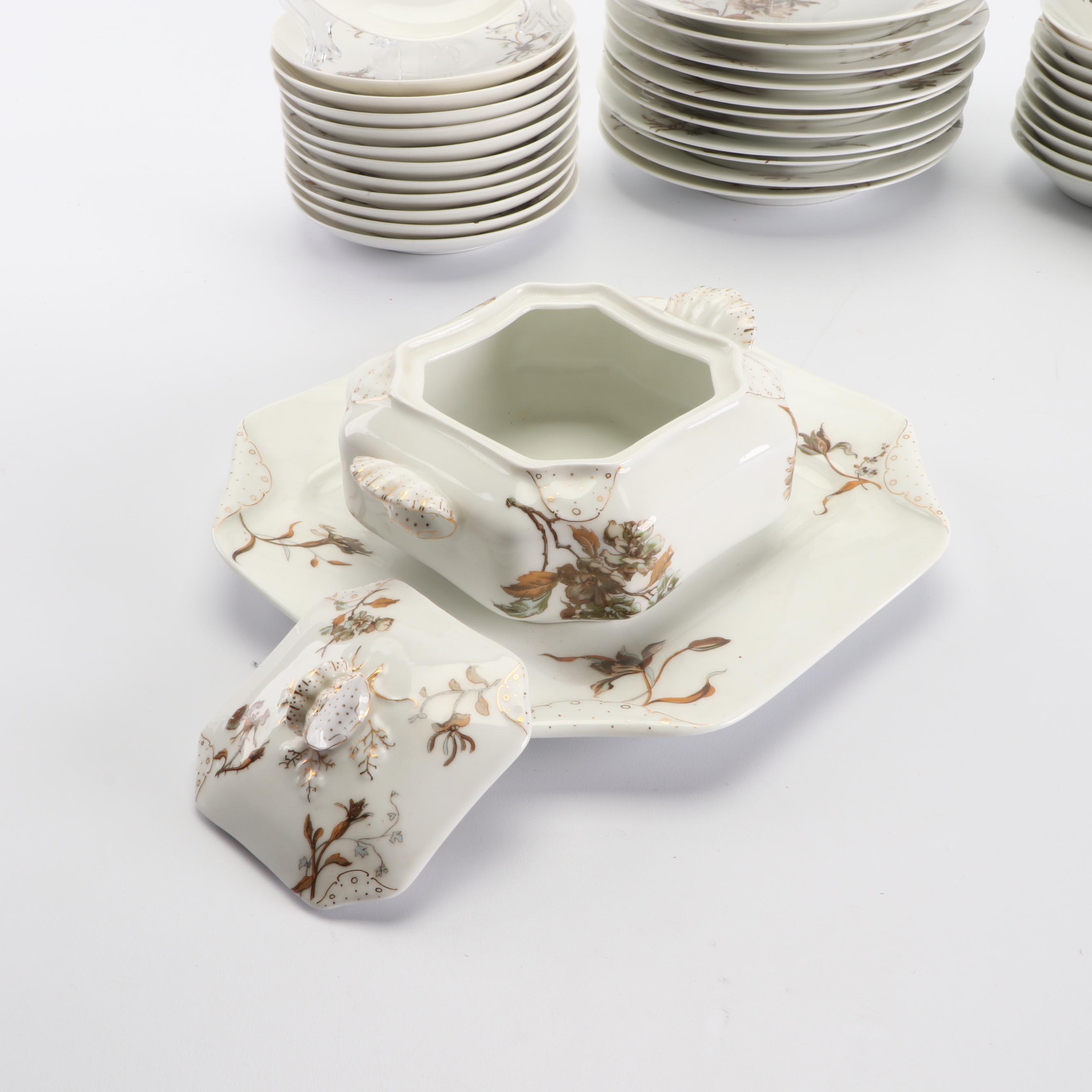 Antique Haviland Limoges Porcelain Dinnerware c. 1879-1889
