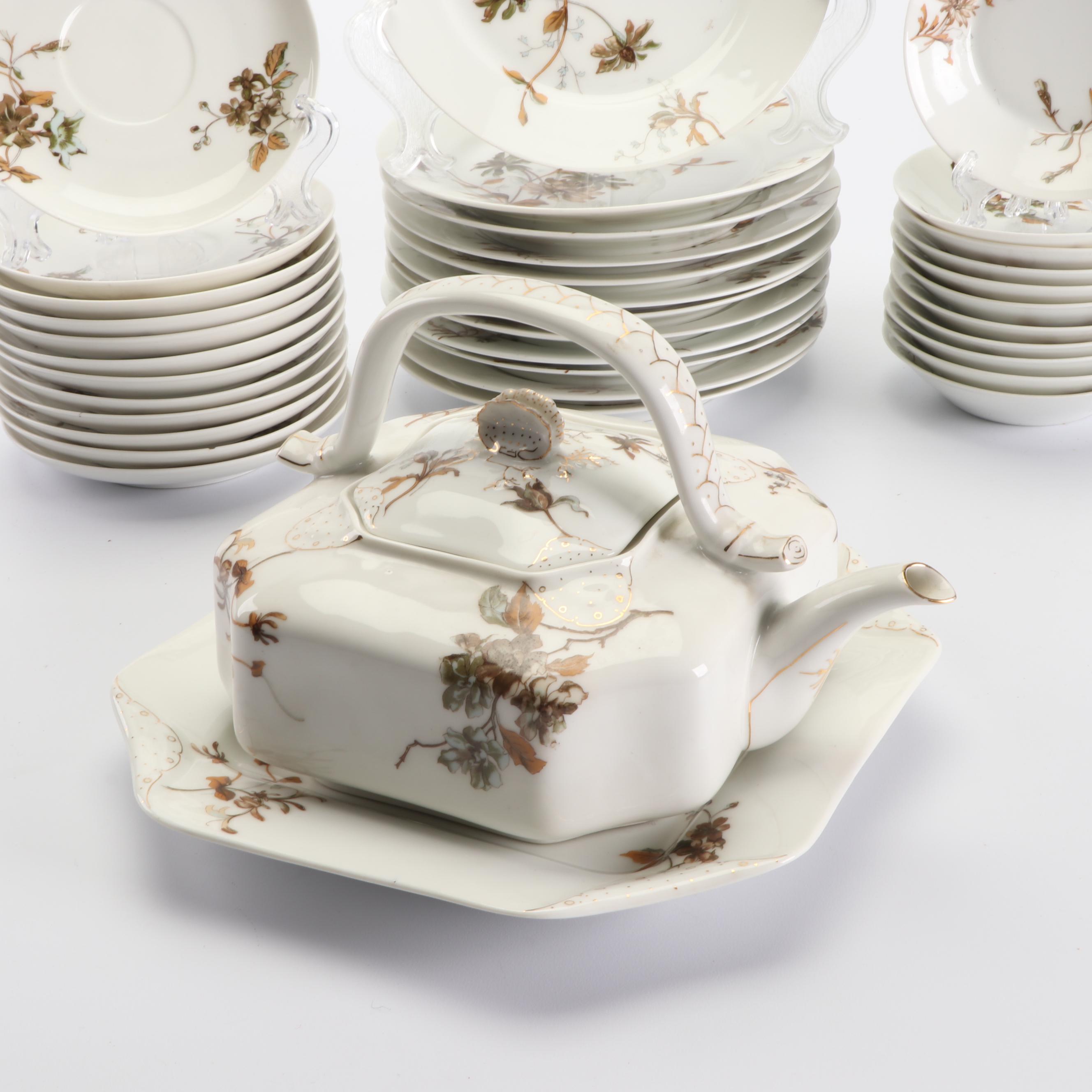 Antique Haviland Limoges Porcelain Dinnerware c. 1879-1889