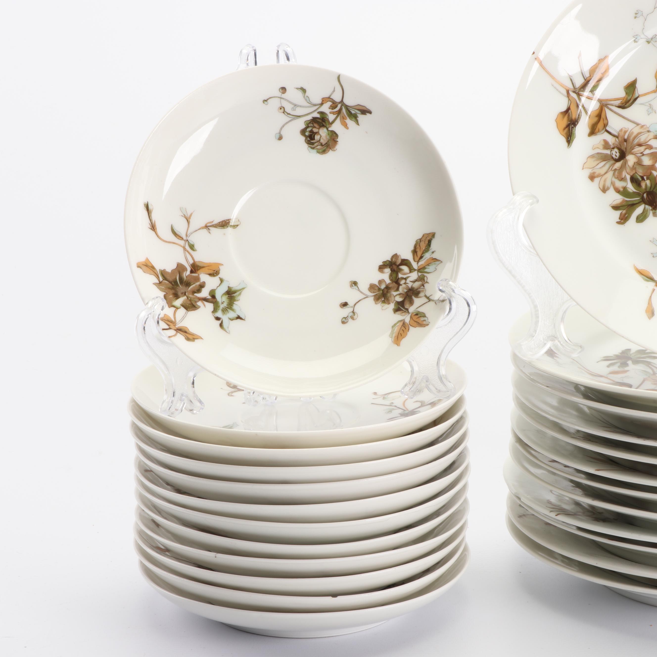 Antique Haviland Limoges Porcelain Dinnerware c. 1879-1889