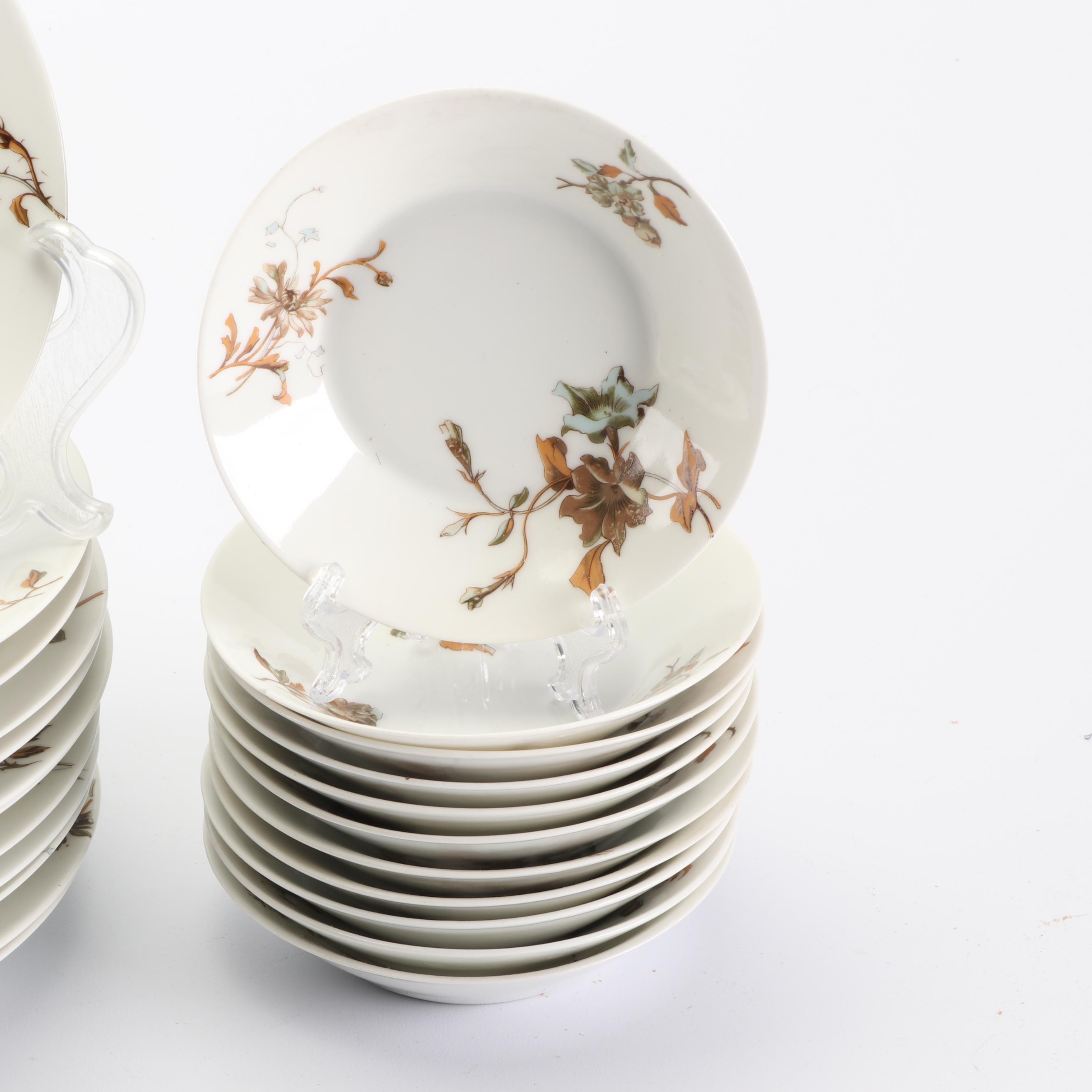 Antique Haviland Limoges Porcelain Dinnerware c. 1879-1889