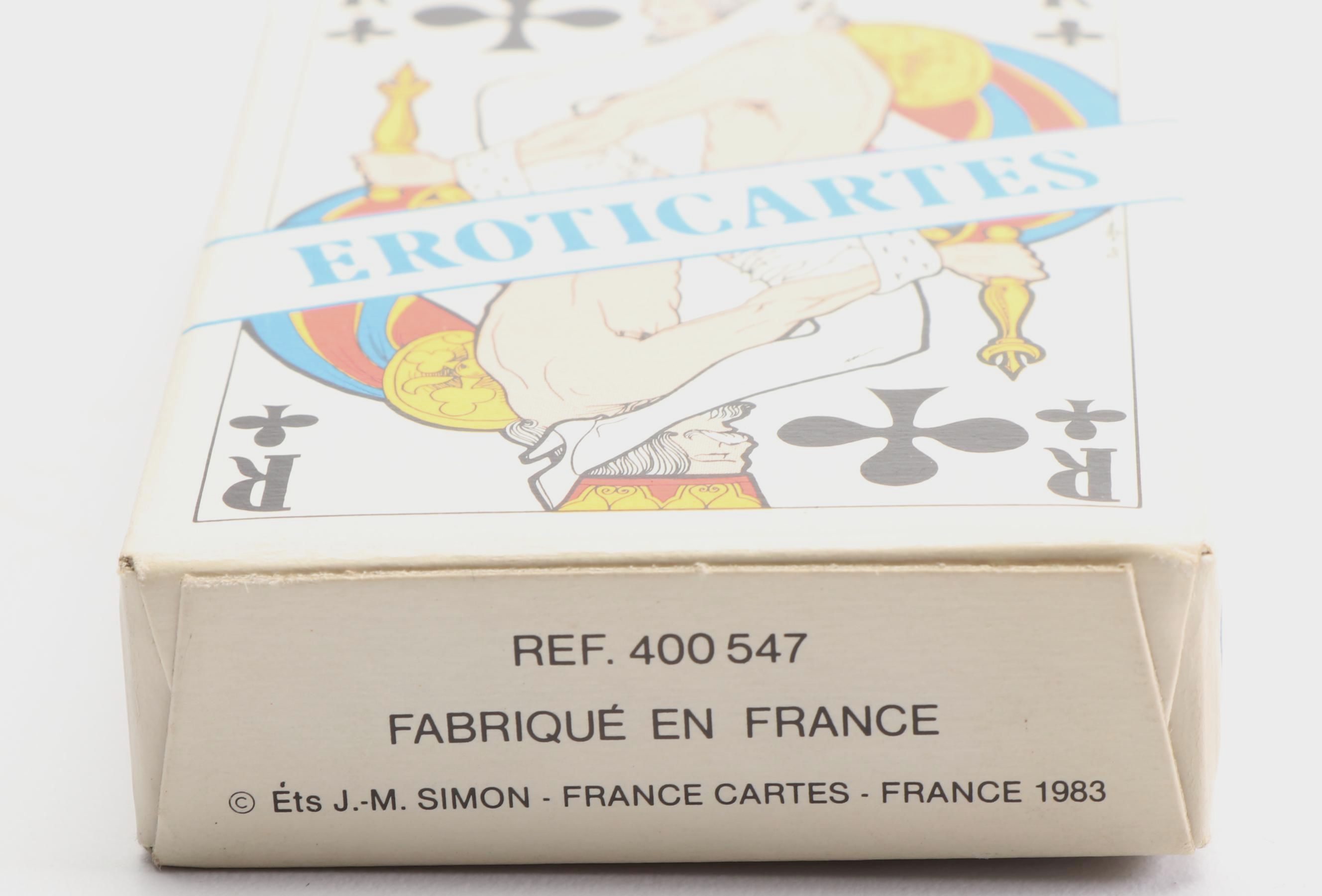 1983 French Eroticartes after Pino Zac and Piatnik Pin-up Model Playing Cards