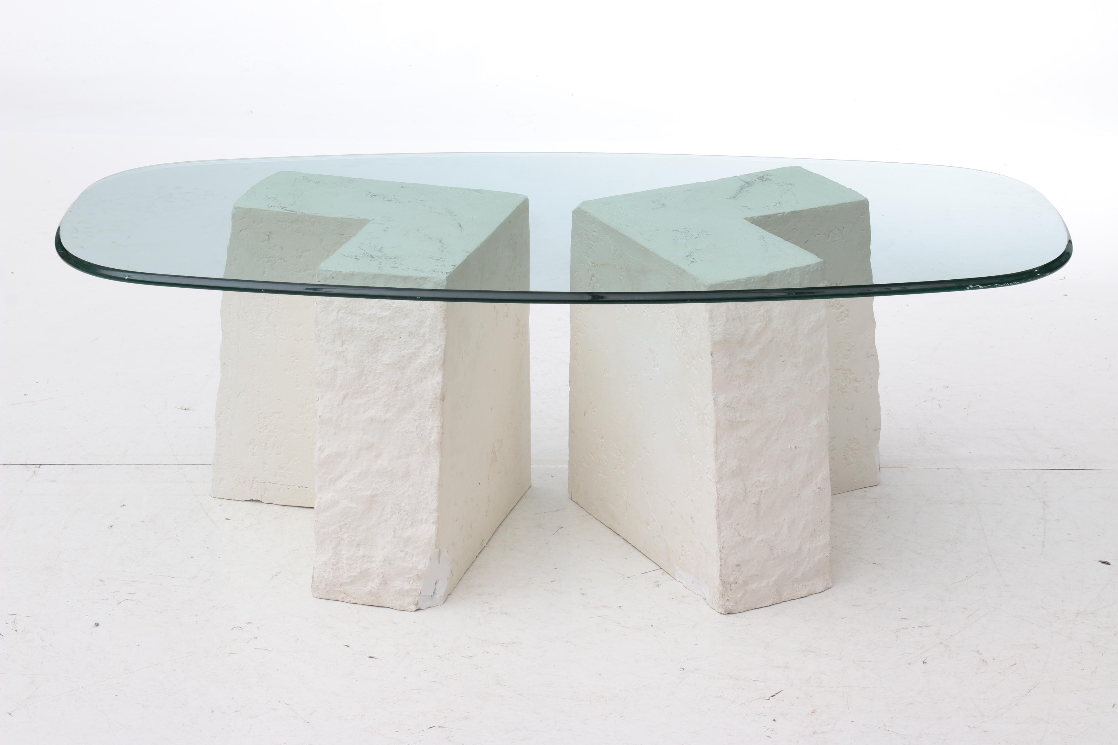 Sculptural Plaster Table Bases