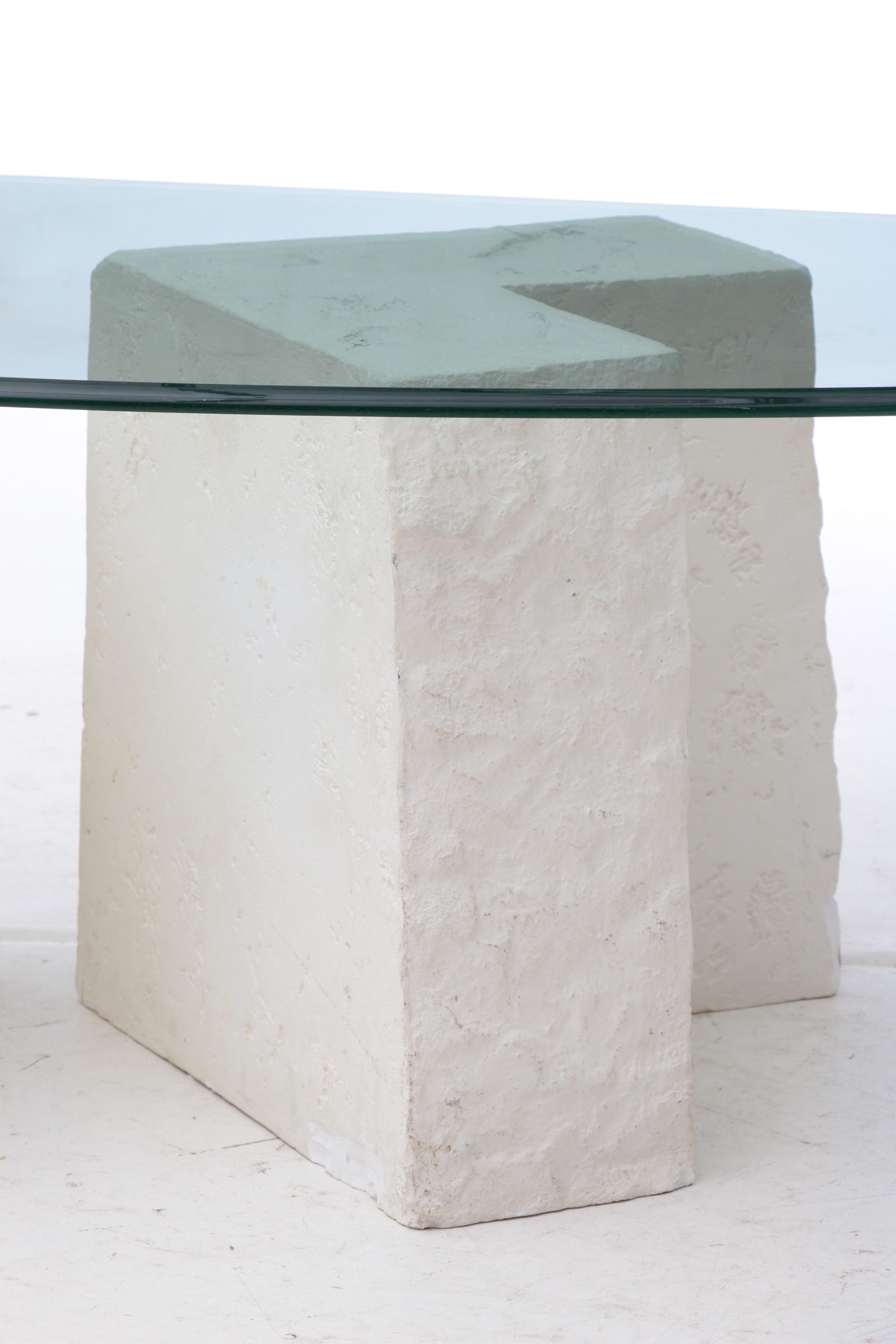 Sculptural Plaster Table Bases