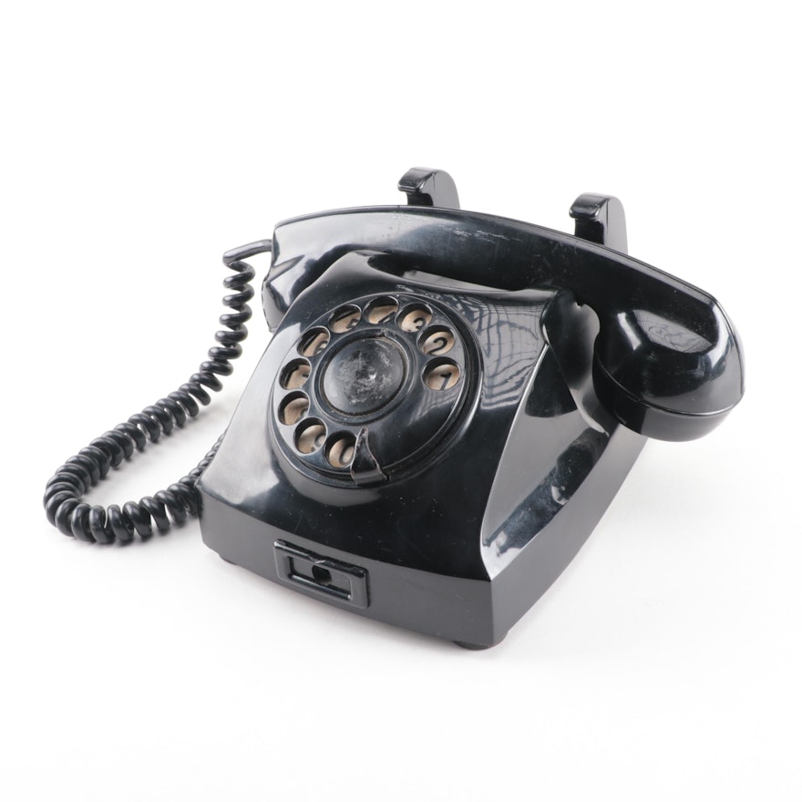 Telegrafverket Swedish Rotary Dial Telephone, Mid Century