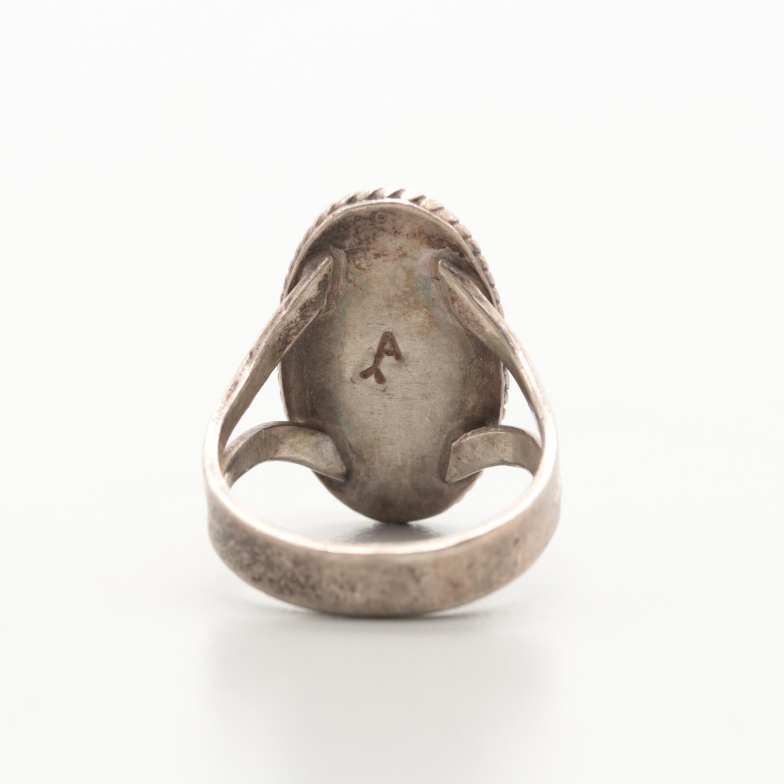 Sterling Silver Chalcedony Ring