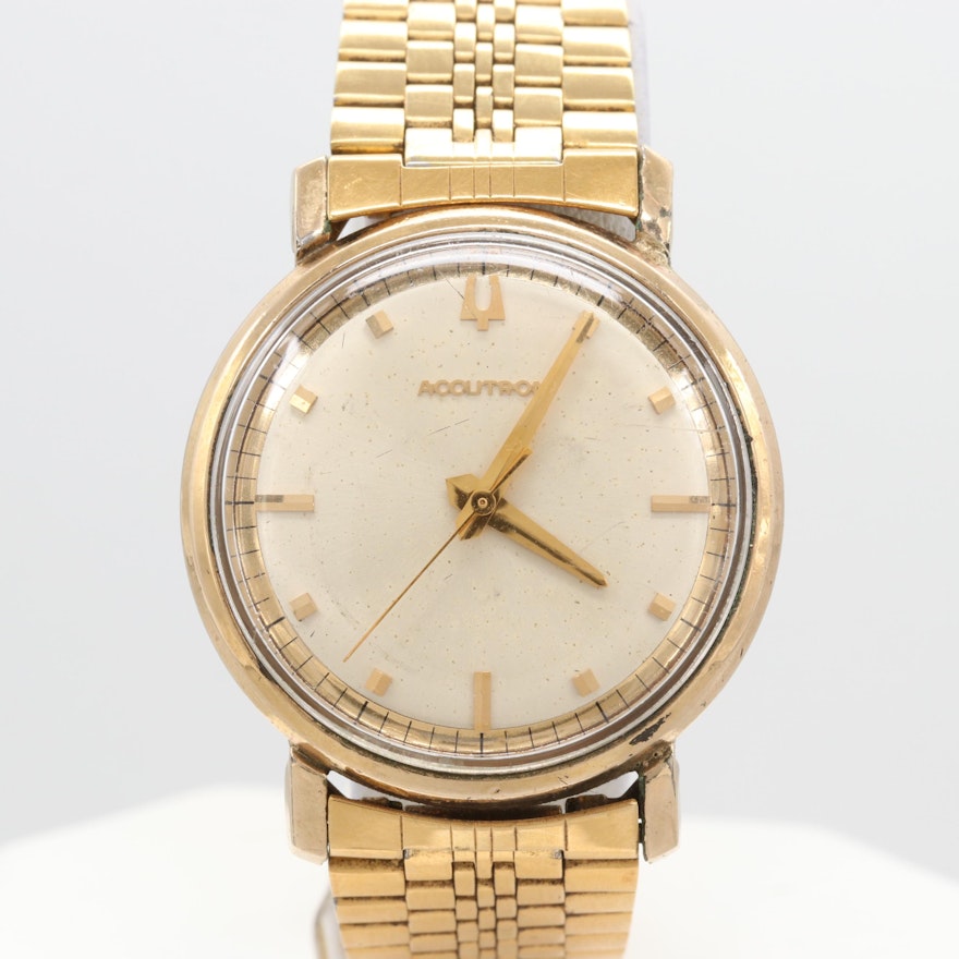 Accutron 10K Gold Filled Wristwatch