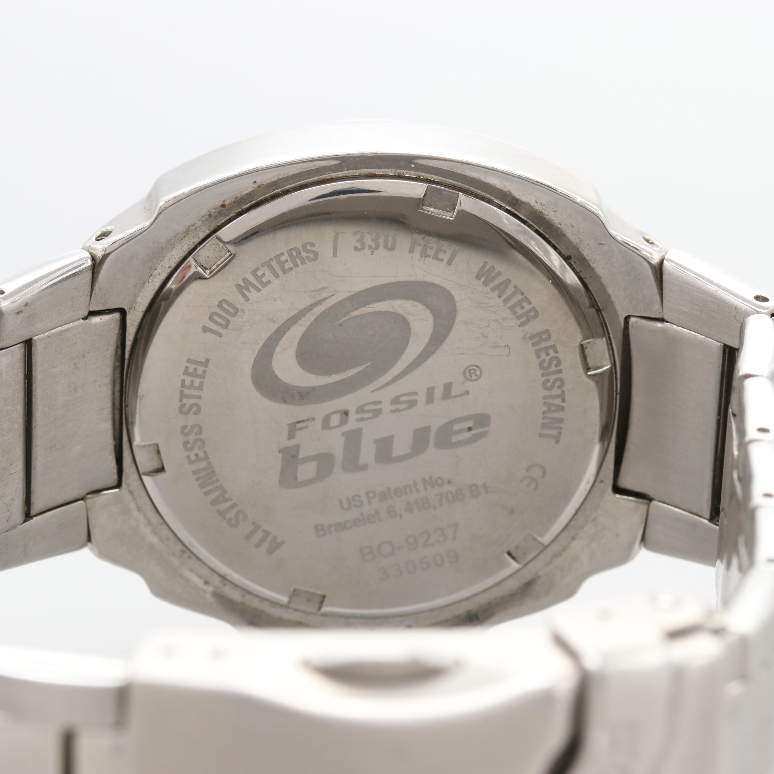 Fossil Blue Stainless Steel Model BQ9237 Watch