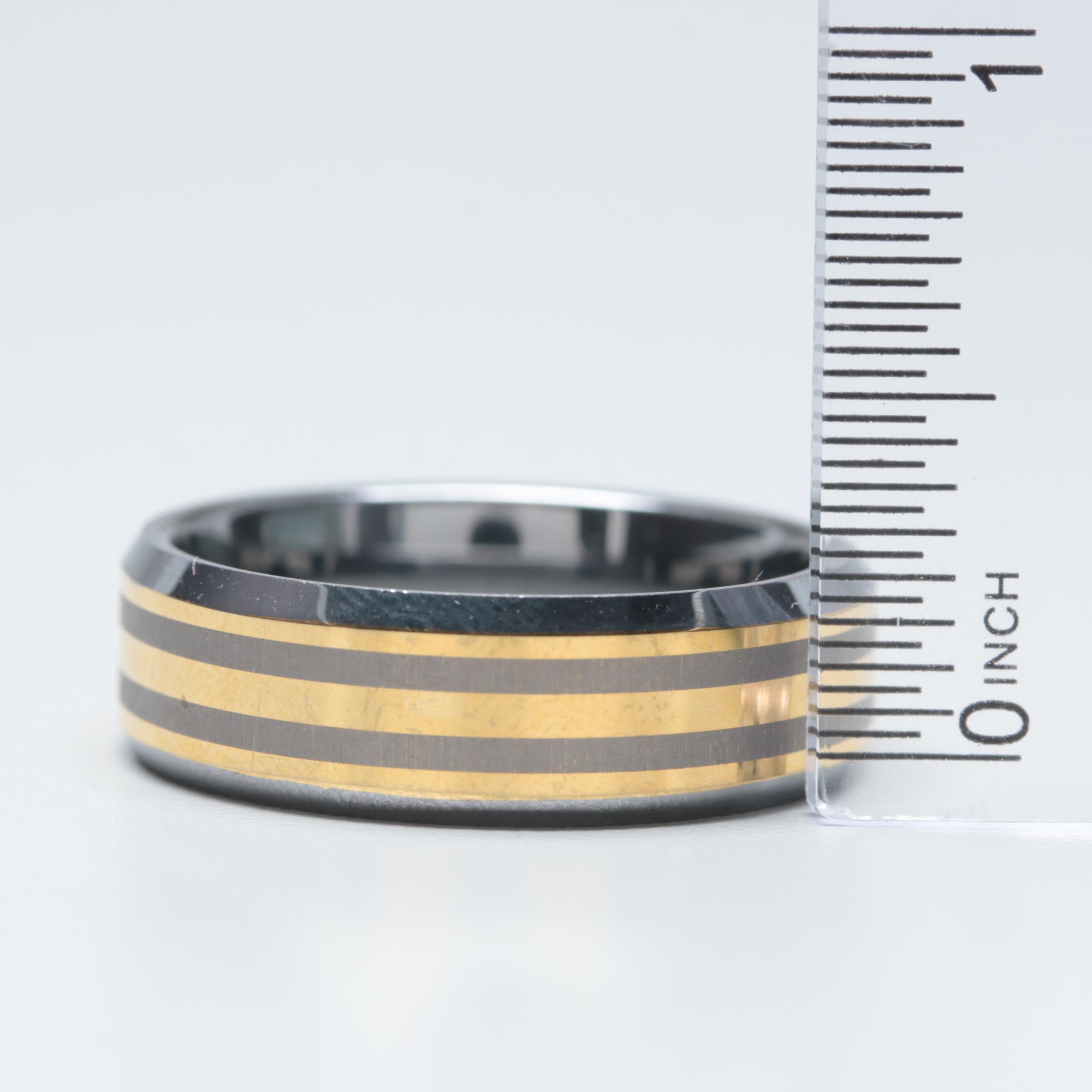 Two-Tone Tungsten Carbide Ring