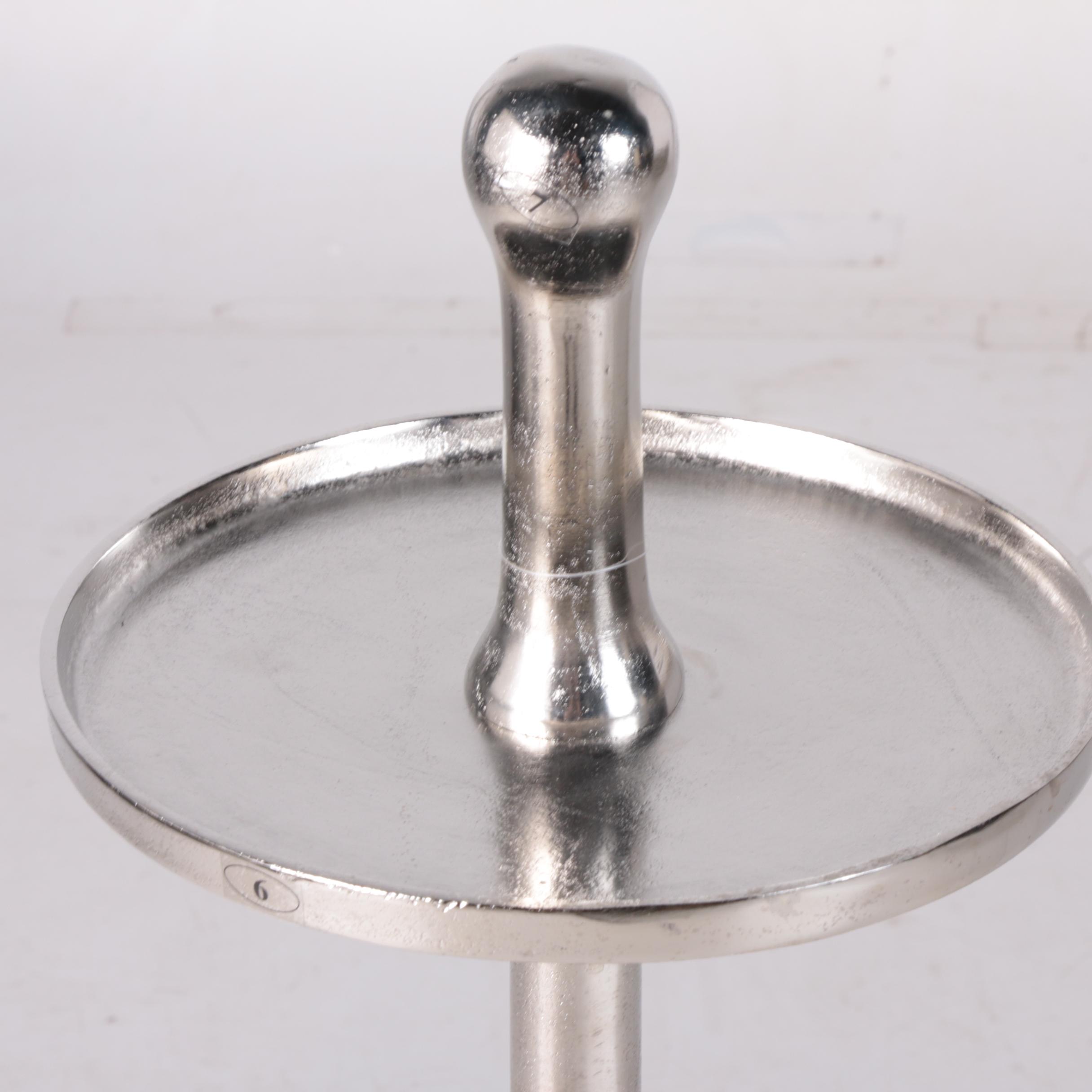 Contemporary Metal Alloy "Milan" Three-Tier Display Stand