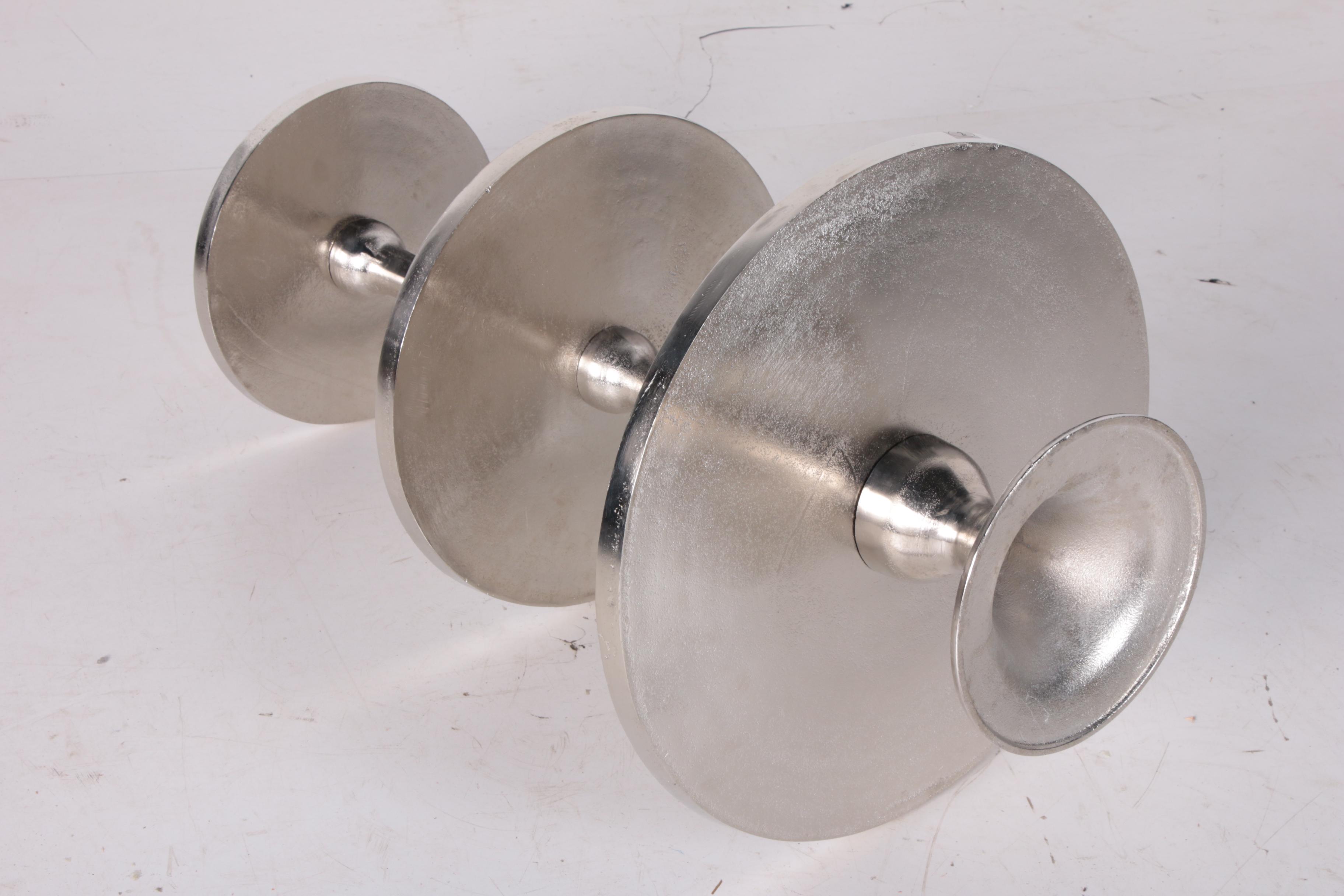 Contemporary Metal Alloy "Milan" Three-Tier Display Stand