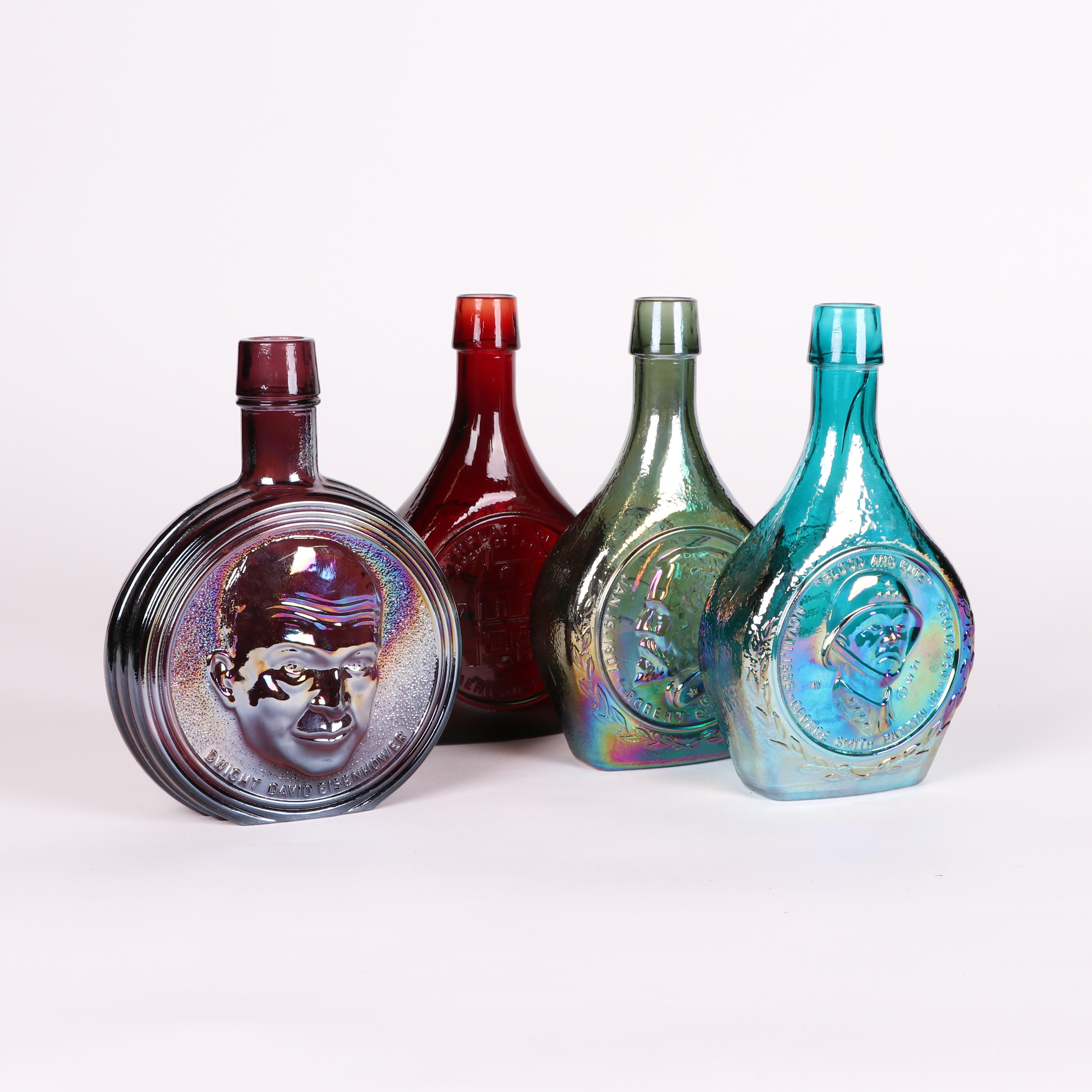 Wheaton Carnival Glass Commemorative Bottles