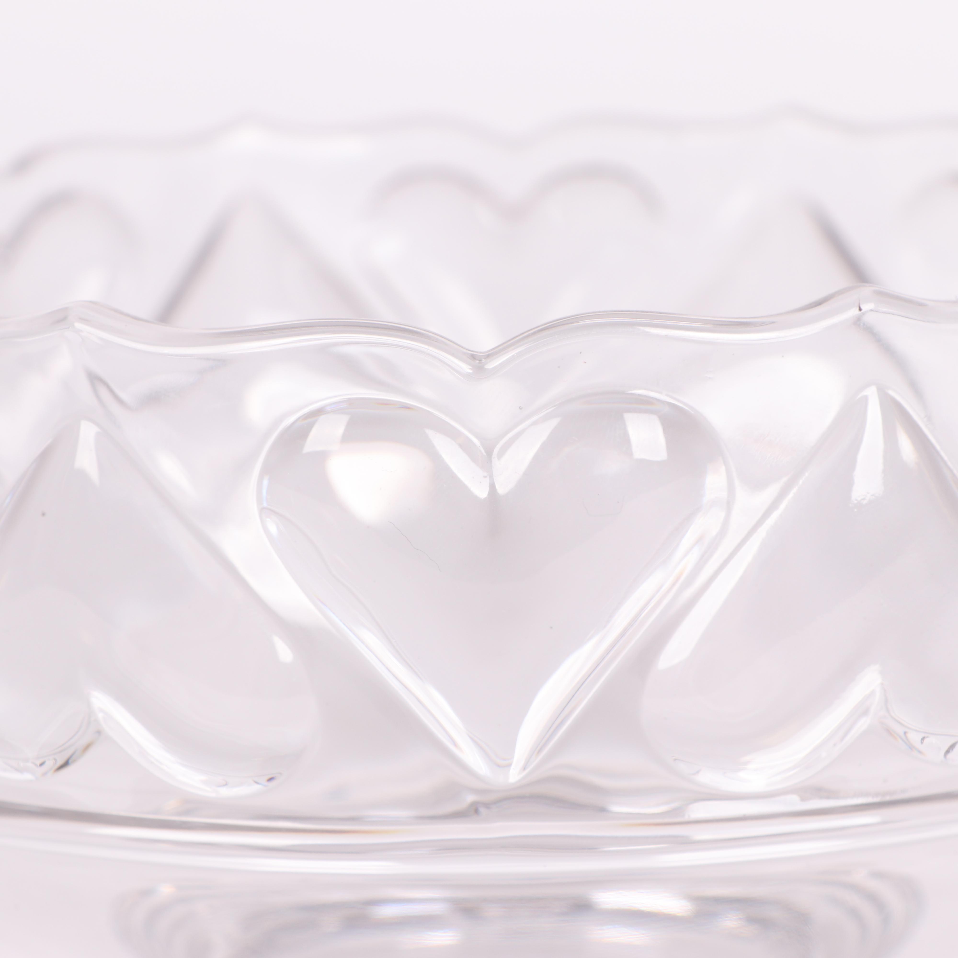 Tiffany & Co. "Ring of Heart" Crystal Bowl