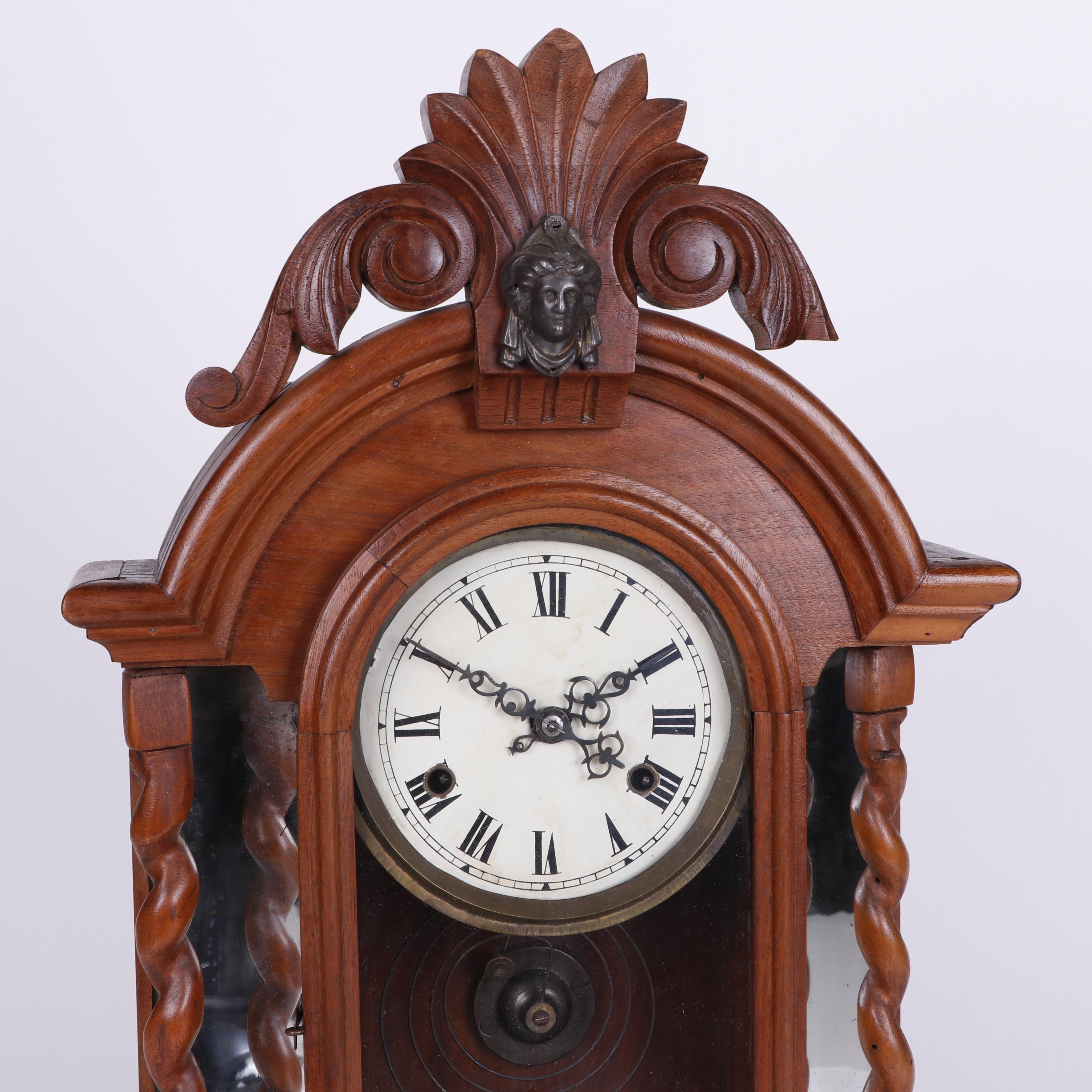 Victorian Eastlake Style Mantel Clock, Late 19th - Early 20th Century