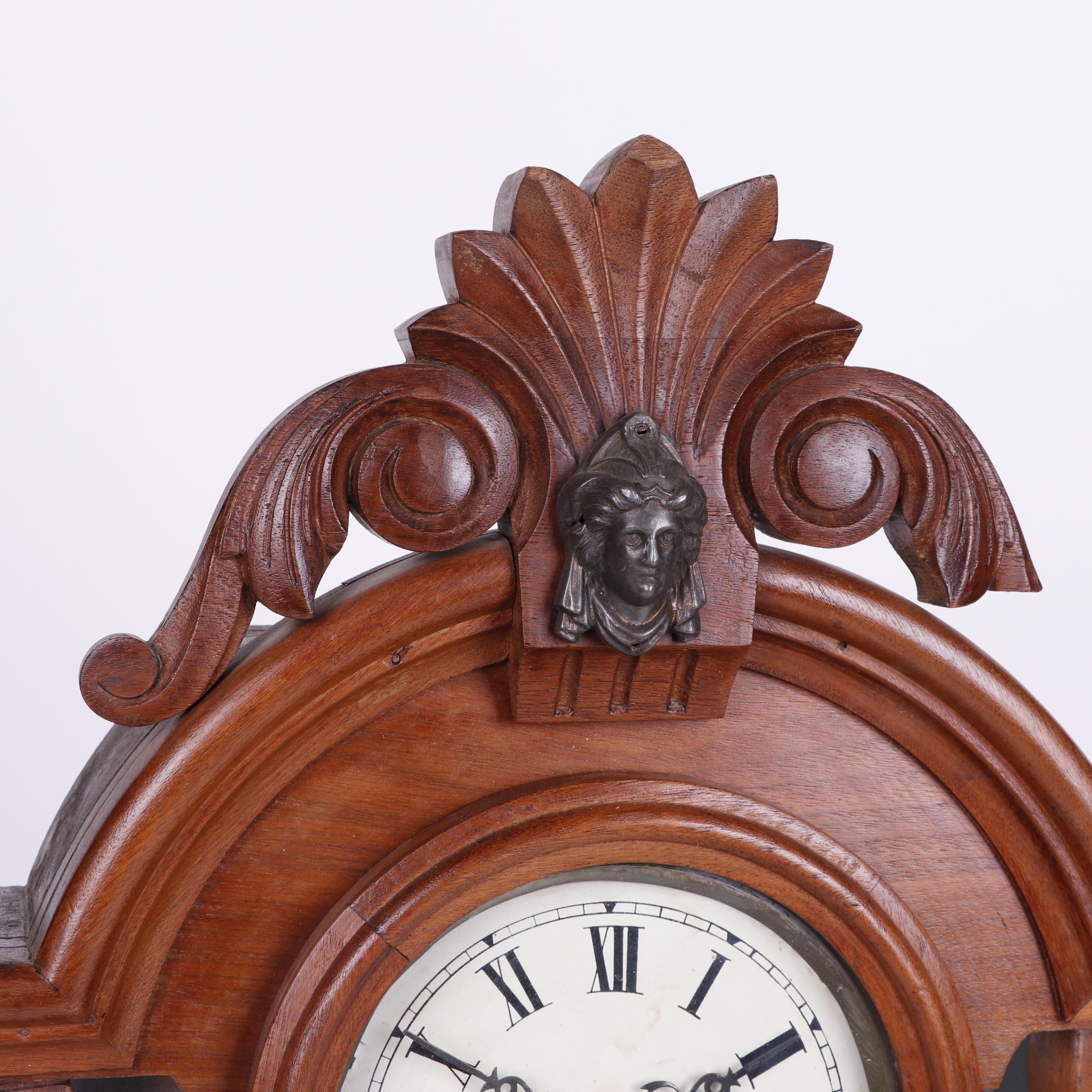 Victorian Eastlake Style Mantel Clock, Late 19th - Early 20th Century