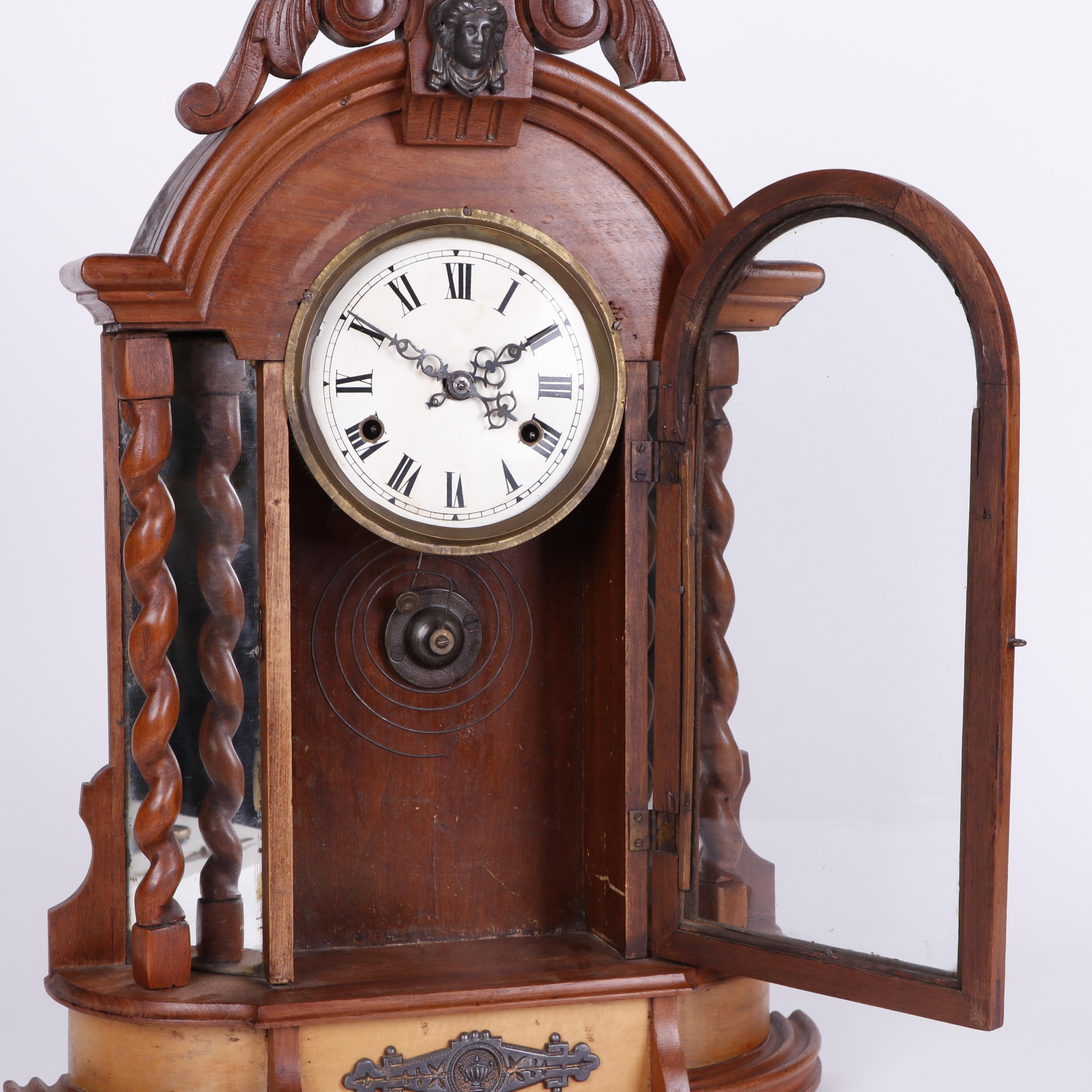 Victorian Eastlake Style Mantel Clock, Late 19th - Early 20th Century