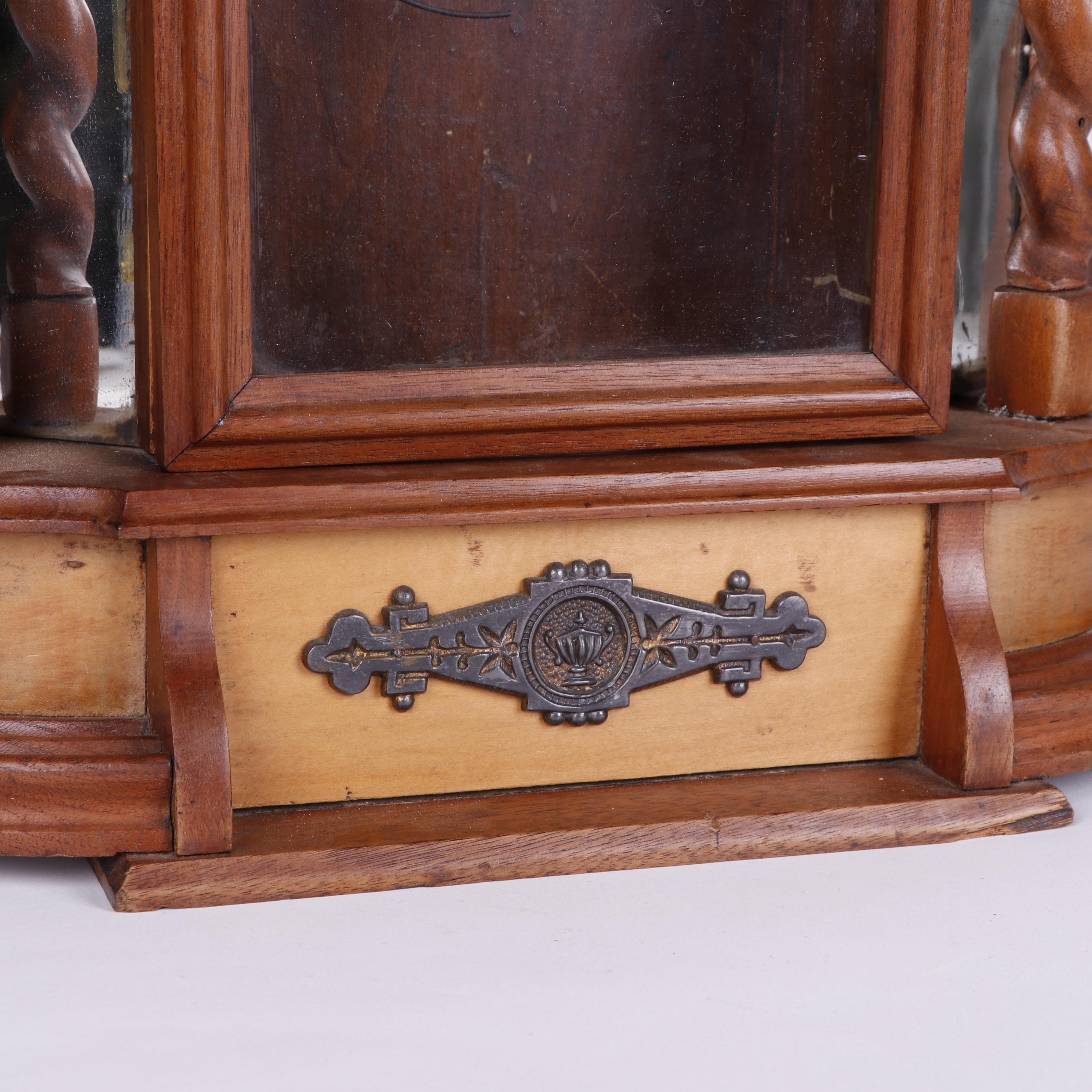 Victorian Eastlake Style Mantel Clock, Late 19th - Early 20th Century
