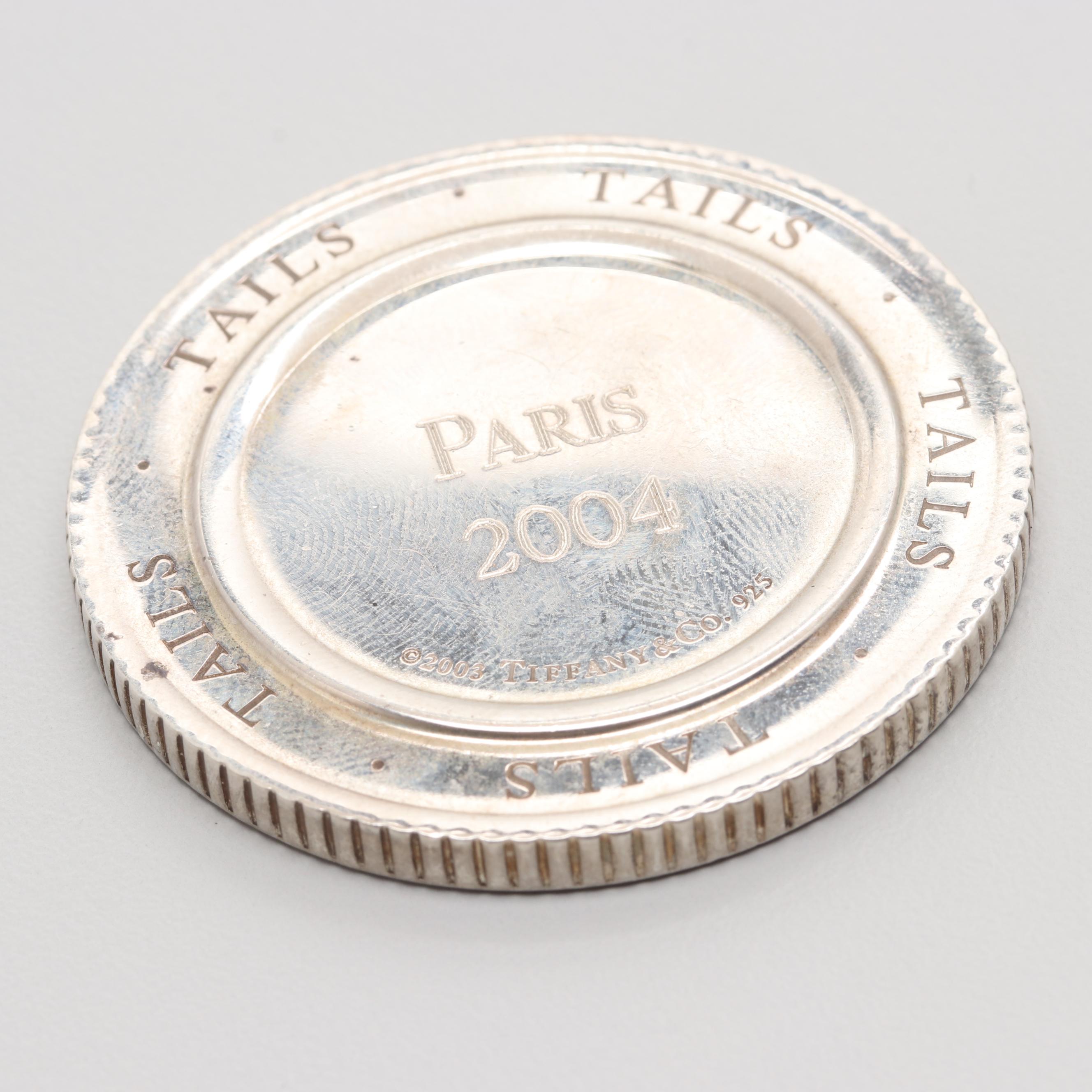 Tiffany & Co. Sterling Silver Novelty Heads and Tails Token