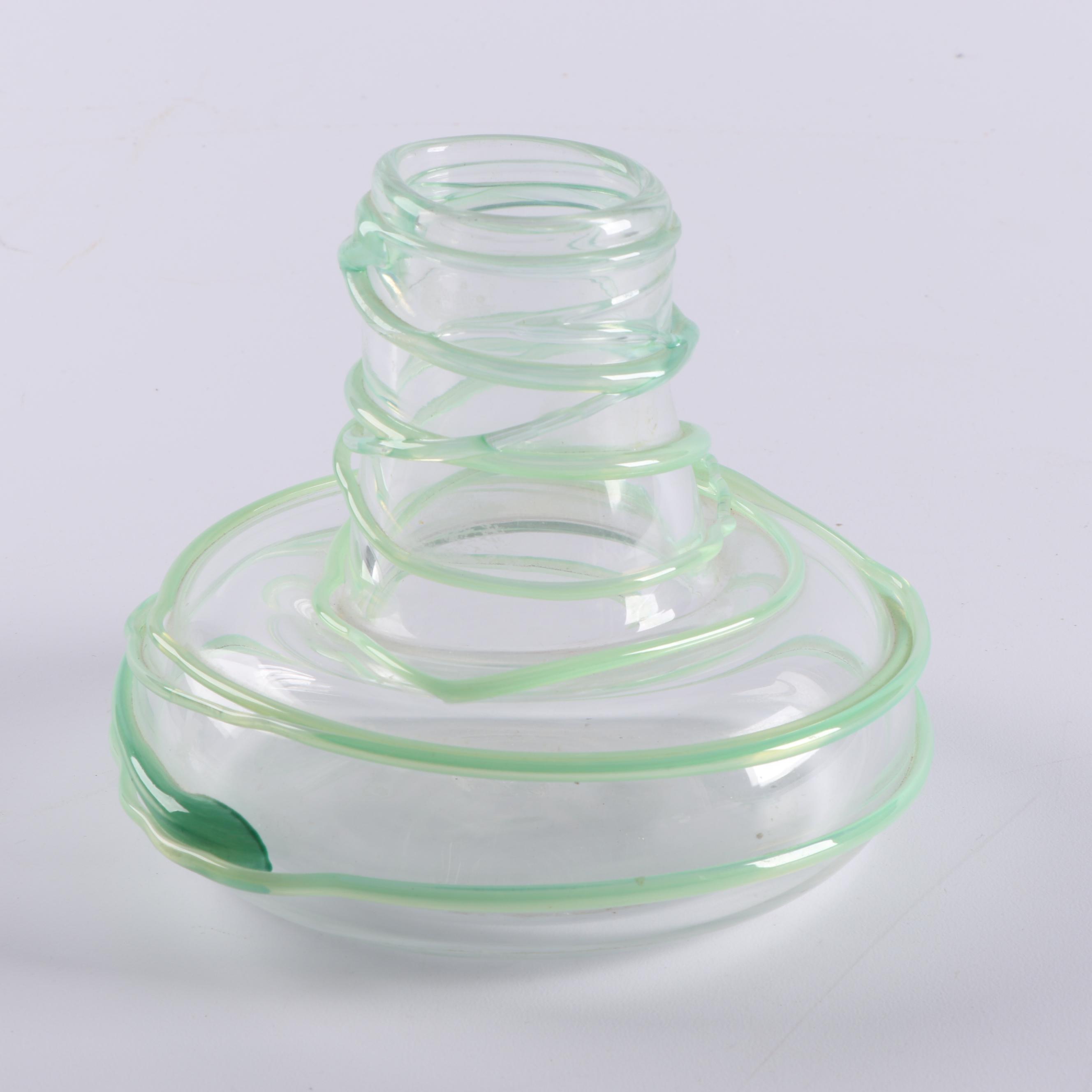 Cam Langley Art Glass Flowers in Blown Glass Vase