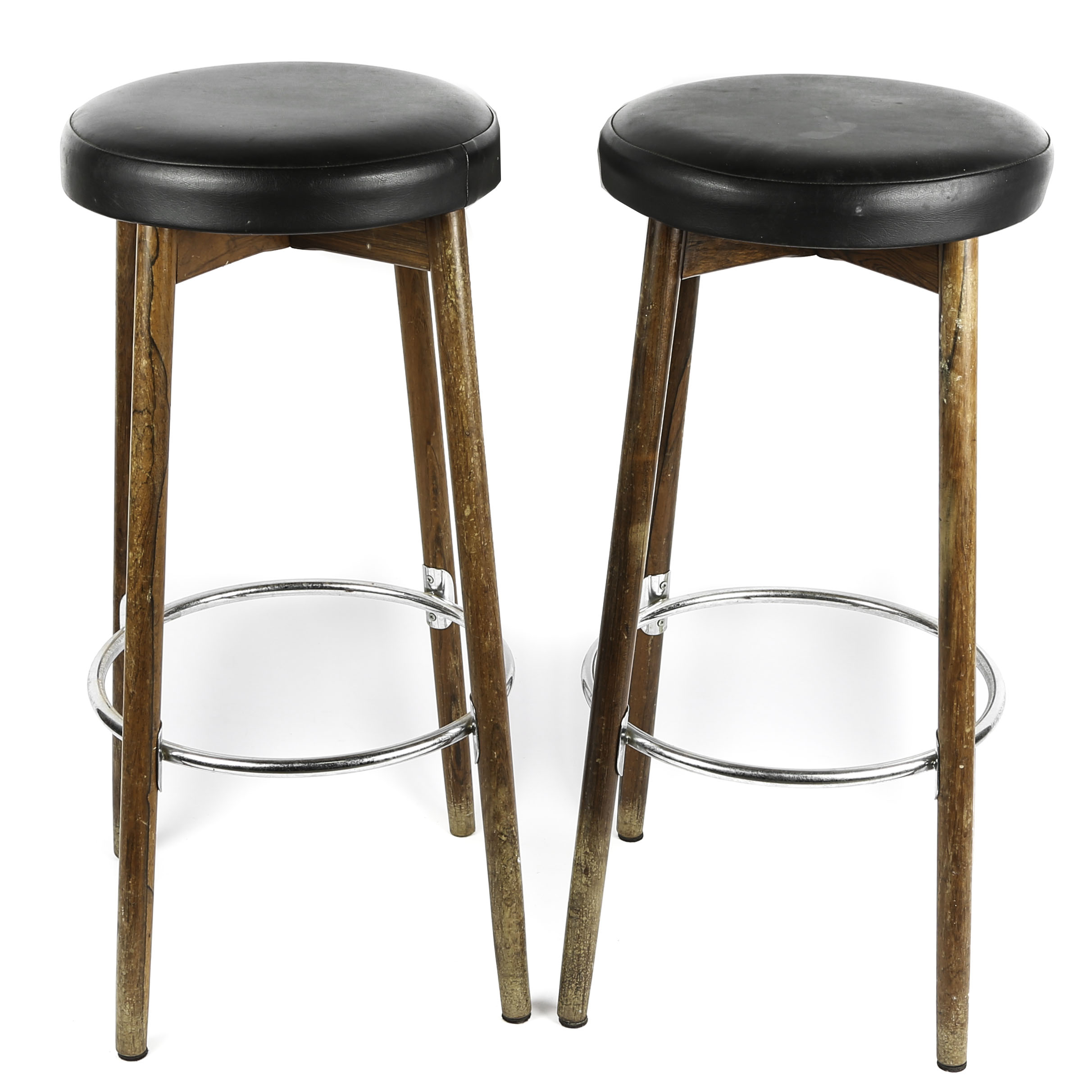 Pair of Danish Mid-Century Modern Barstools