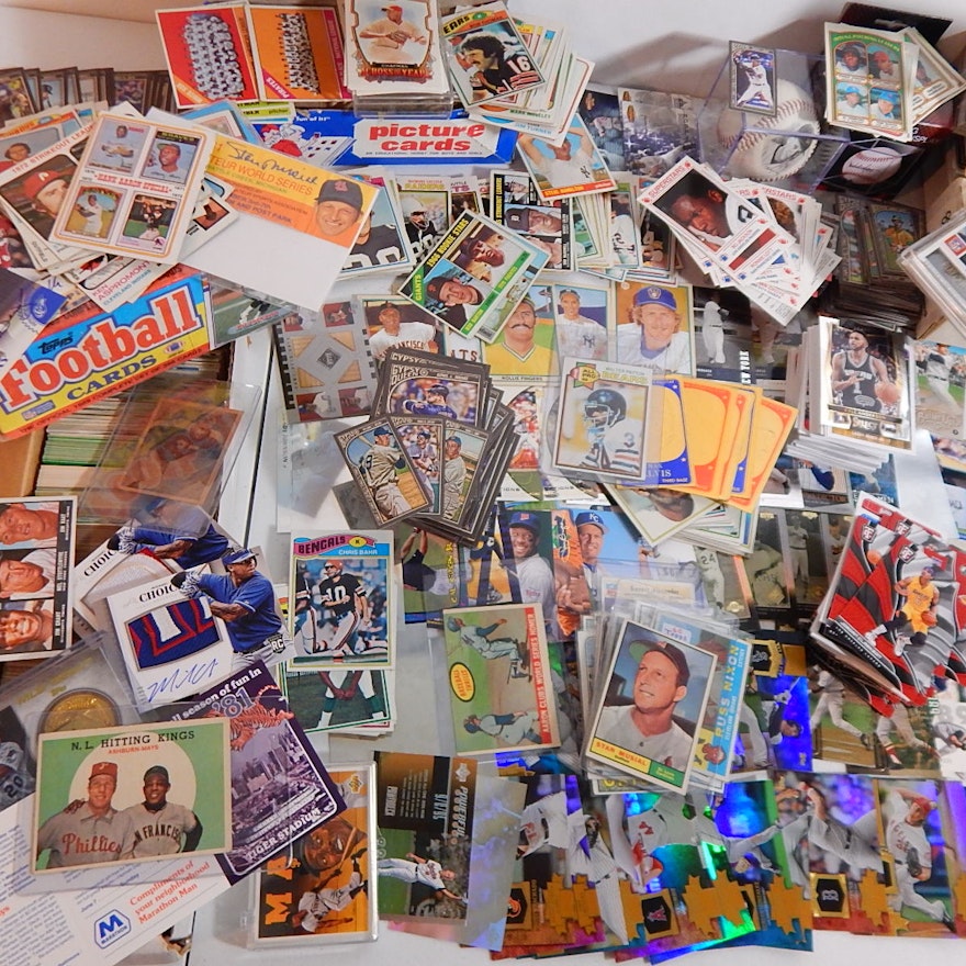 Large Sports Card Collection with 1961 Stan Musial - Over 2000 Cards