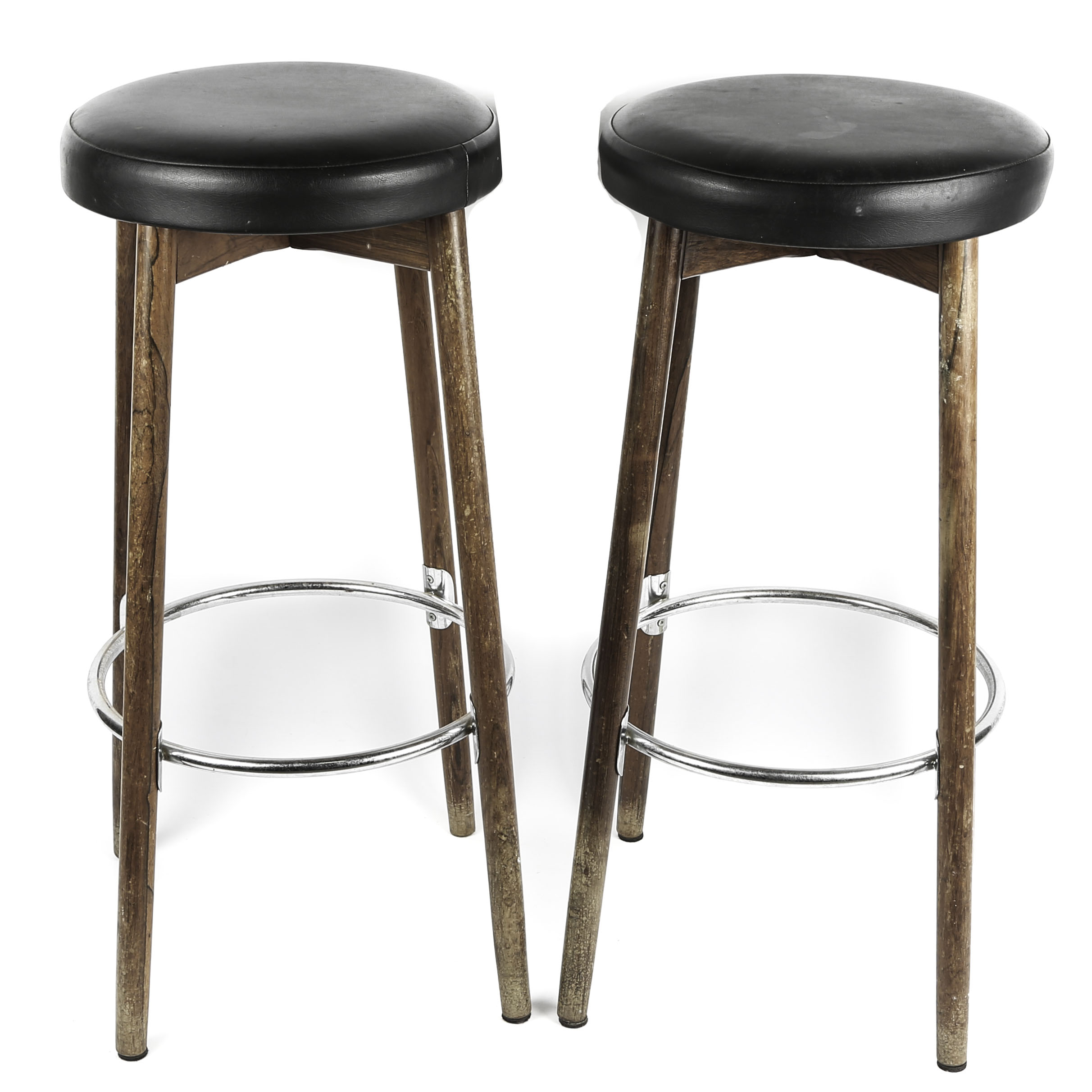 Pair of Danish Mid-Century Modern Barstools