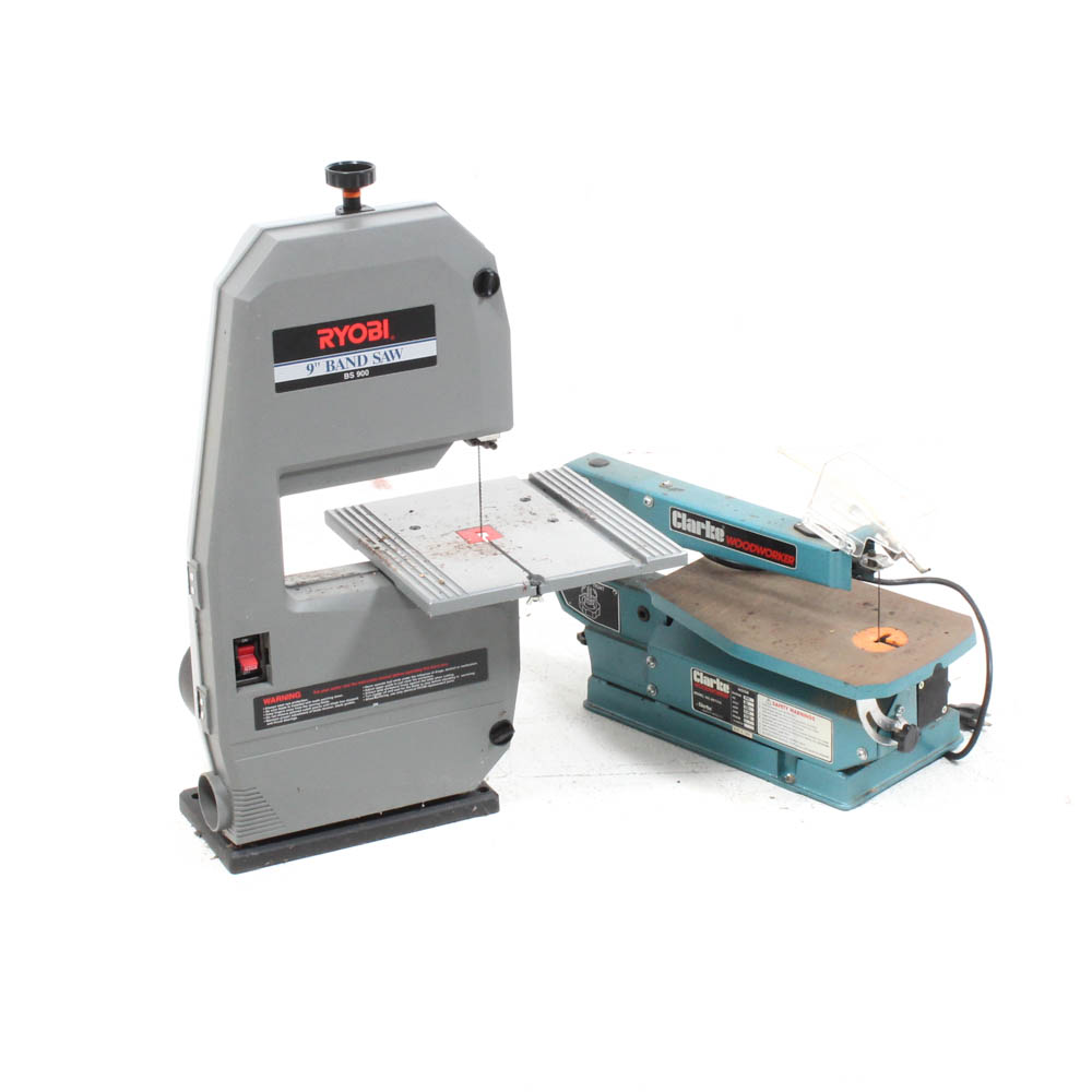 Ryobi BS 900 9" Band Saw and Clarke 16" Scroll Saw
