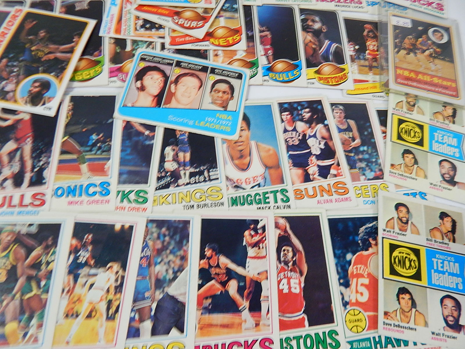 Over 90 Vintage Topps Basketball Cards from 1970s