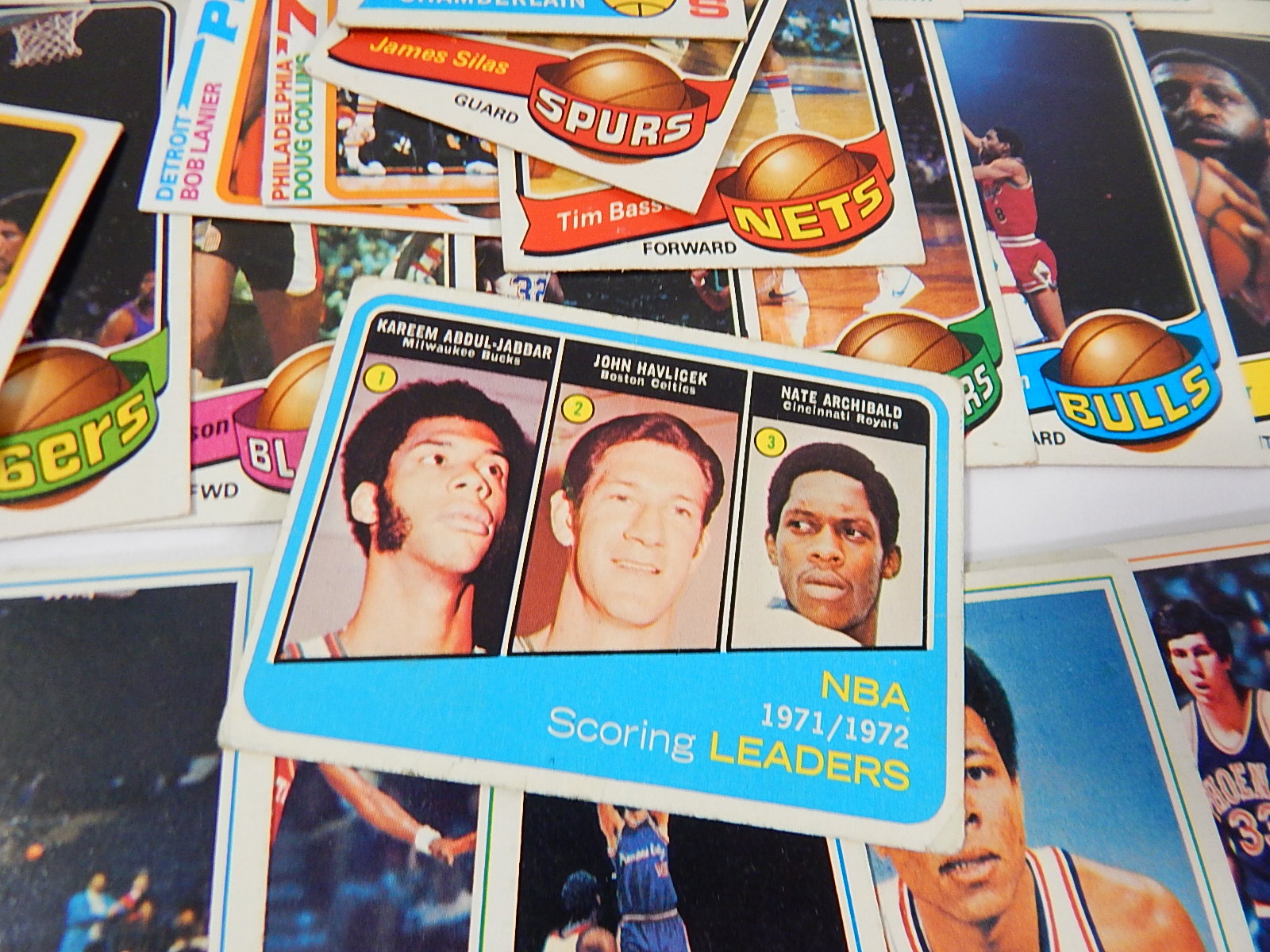 Over 90 Vintage Topps Basketball Cards from 1970s
