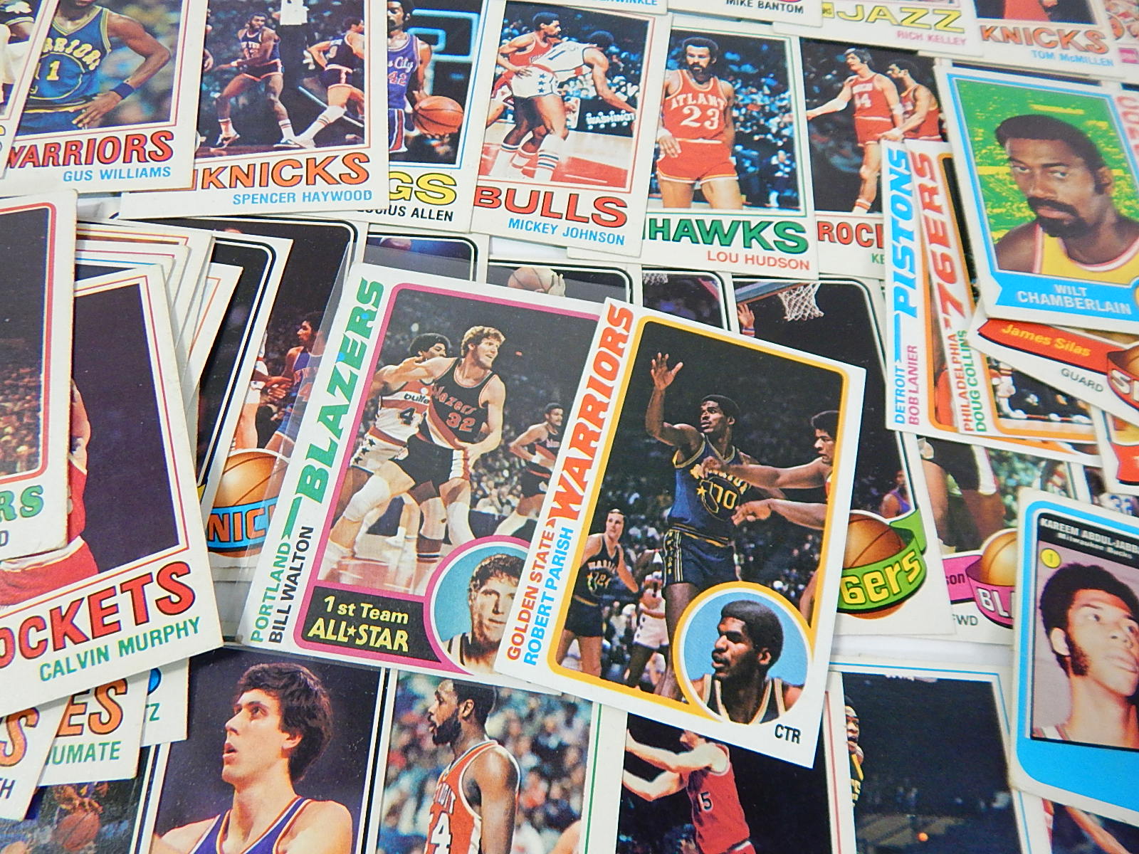 Over 90 Vintage Topps Basketball Cards from 1970s