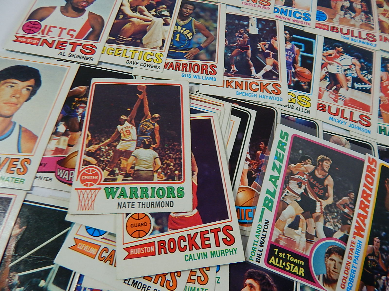 Over 90 Vintage Topps Basketball Cards from 1970s