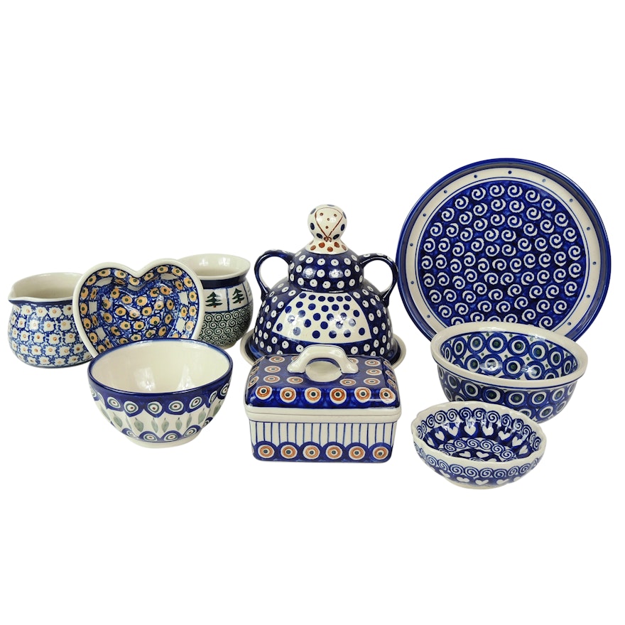 Boleslawiec Hand-Painted Polish Pottery