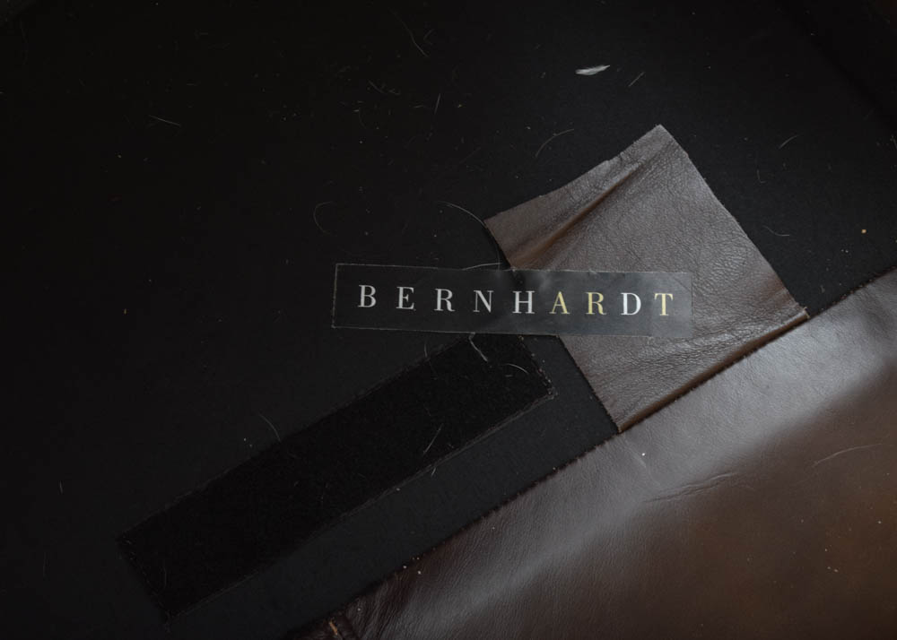 Bernhardt Bonded Leather Sectional Sofa