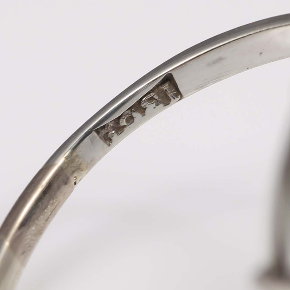 Vintage Platinum 7.84 Carat Sapphire and Diamond Ring