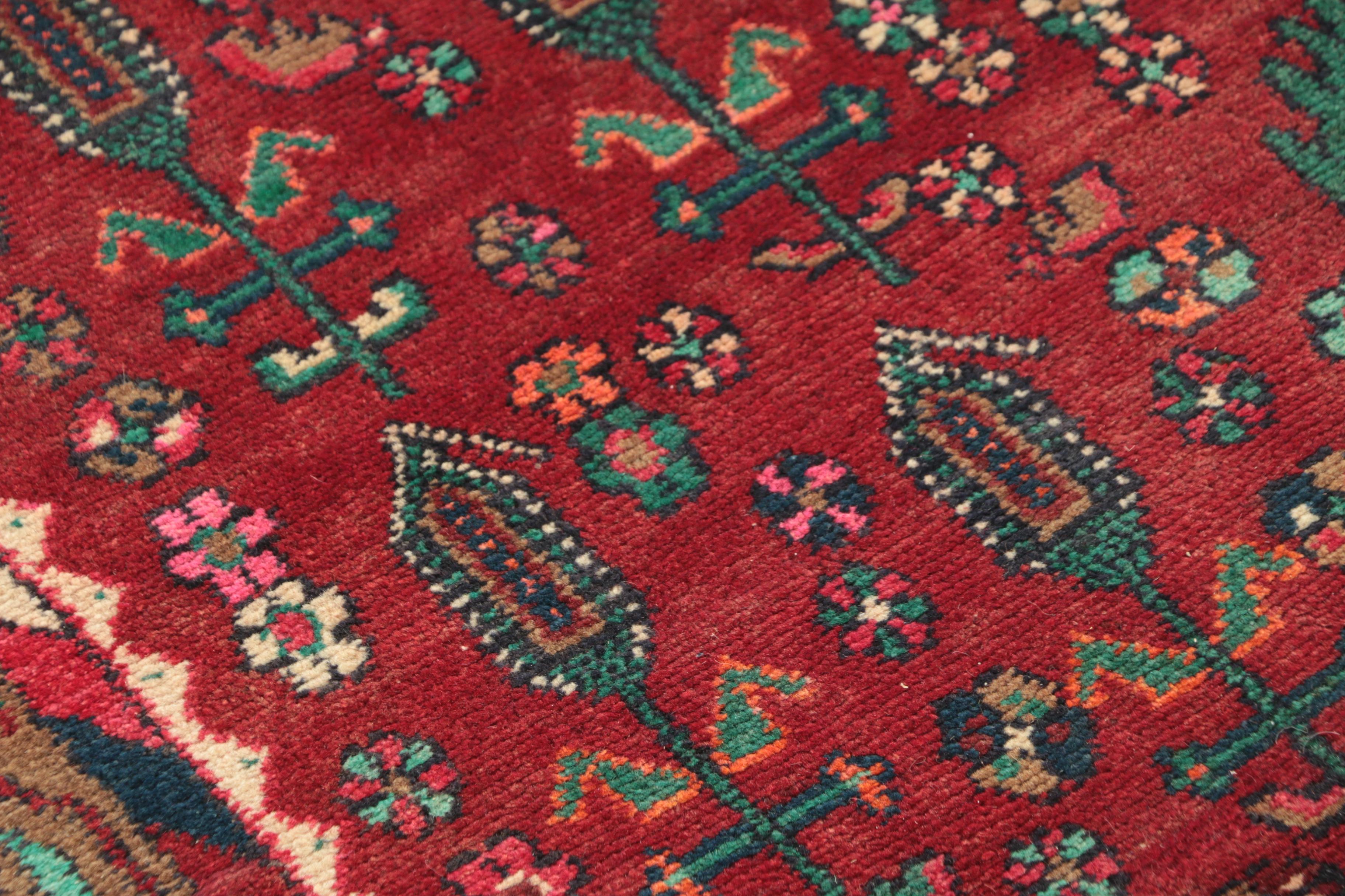 Hand-Knotted Persian Village Wool Long Rug