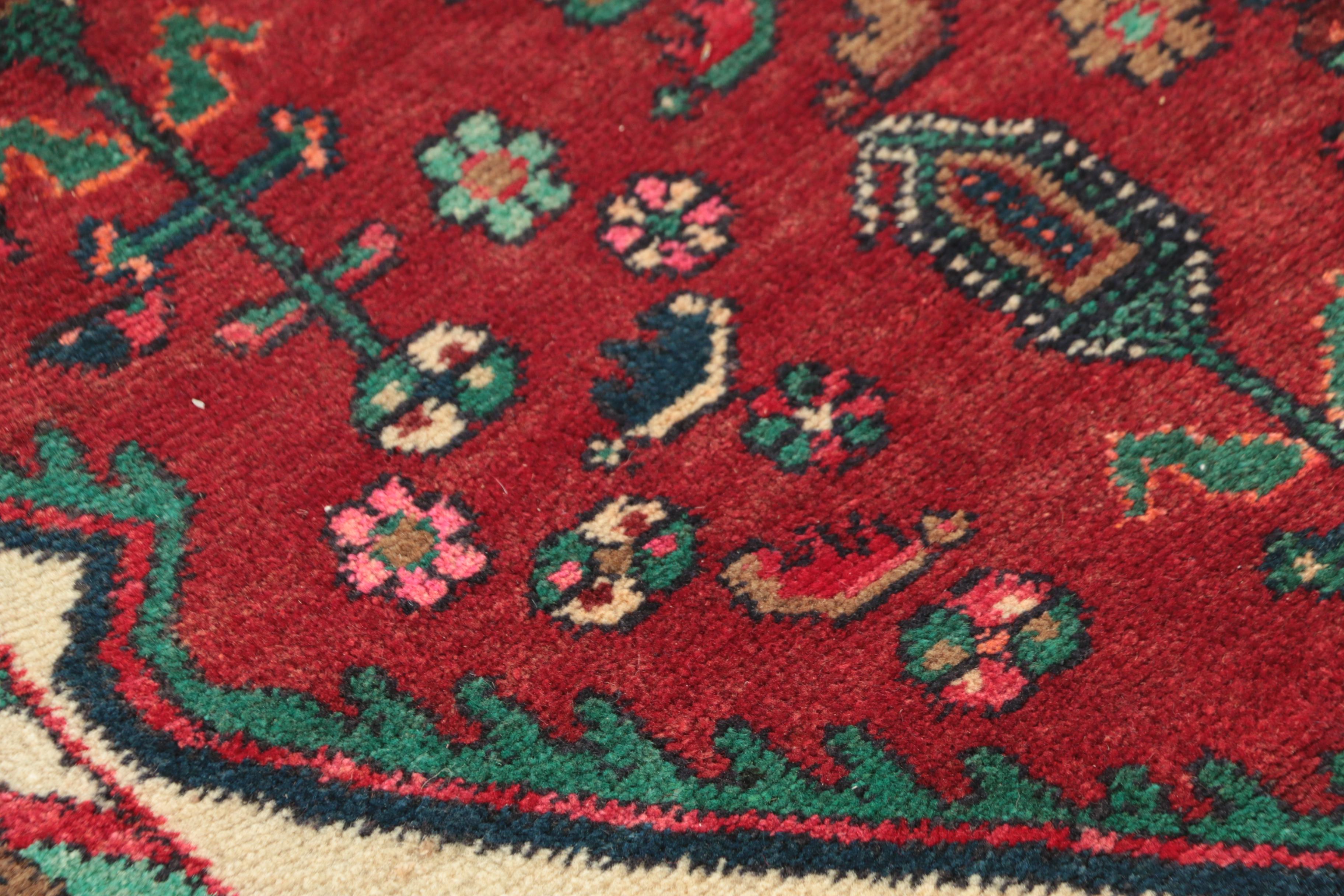 Hand-Knotted Persian Village Wool Long Rug