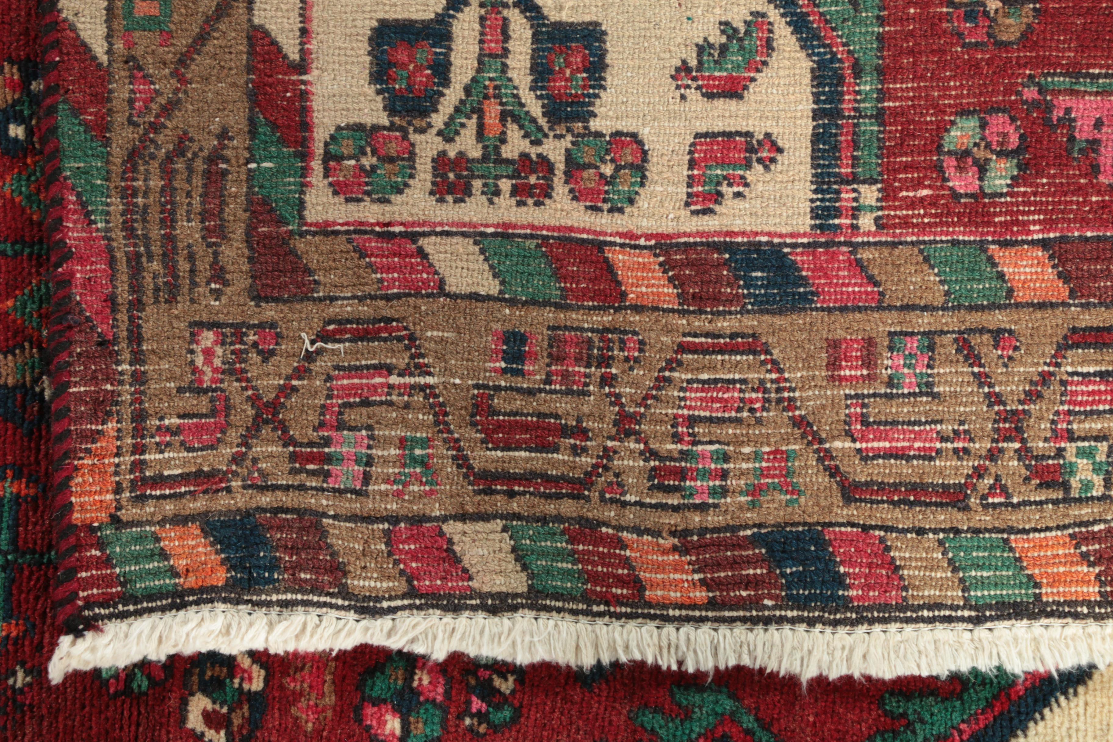 Hand-Knotted Persian Village Wool Long Rug