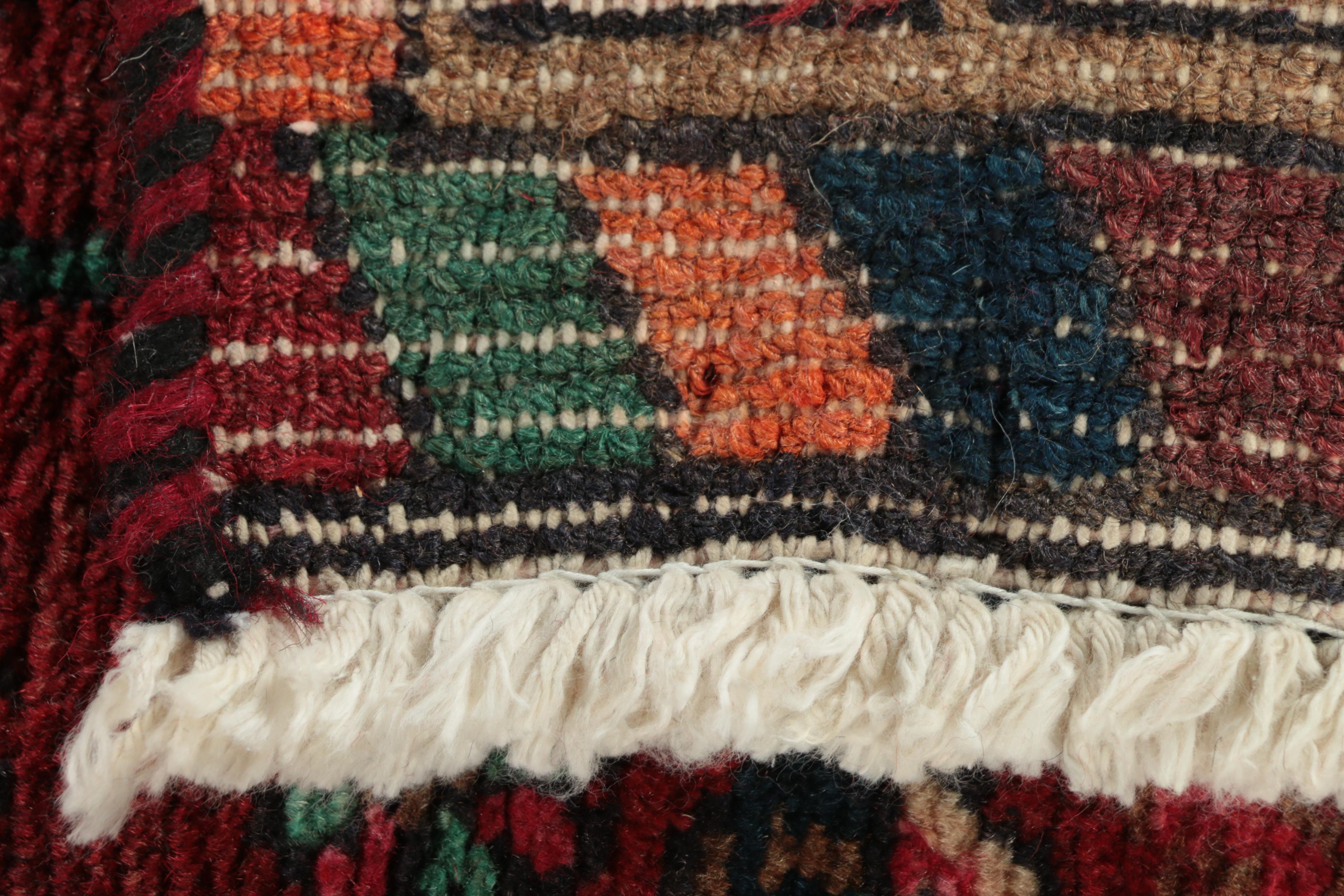 Hand-Knotted Persian Village Wool Long Rug