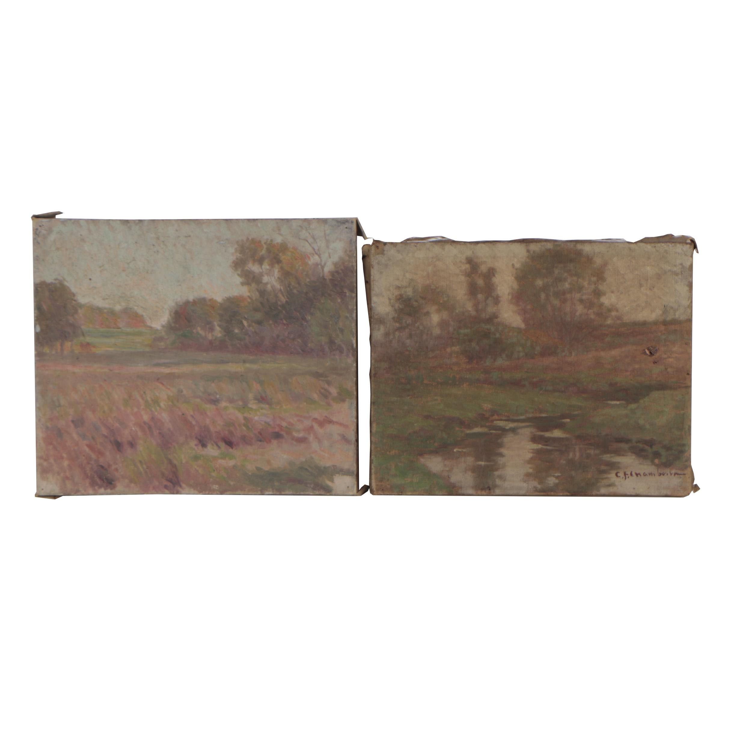 Charles Franklin Chamberlain Landscape Oil Paintings